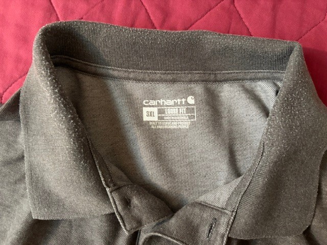 Carhartt * Two Men’s Polo Shirts * size 3XL – XXXL * Navy and Gray