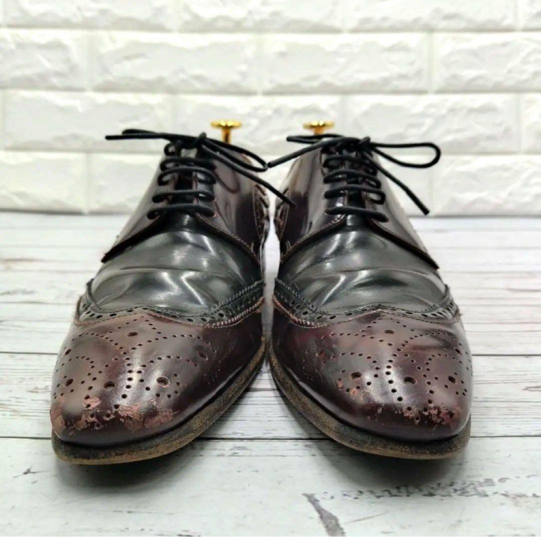 DOLCE & GABBANA Mens Size 7.5 US Pointed Toe Vintage Dress Shoes Made in Italy