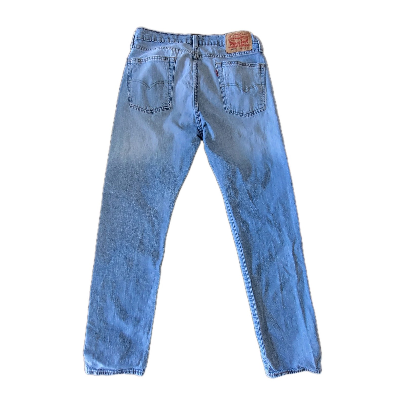 Levi’s 502 Men’s 32×32 Light Wash Big E Regular Fit Denim Jeans
