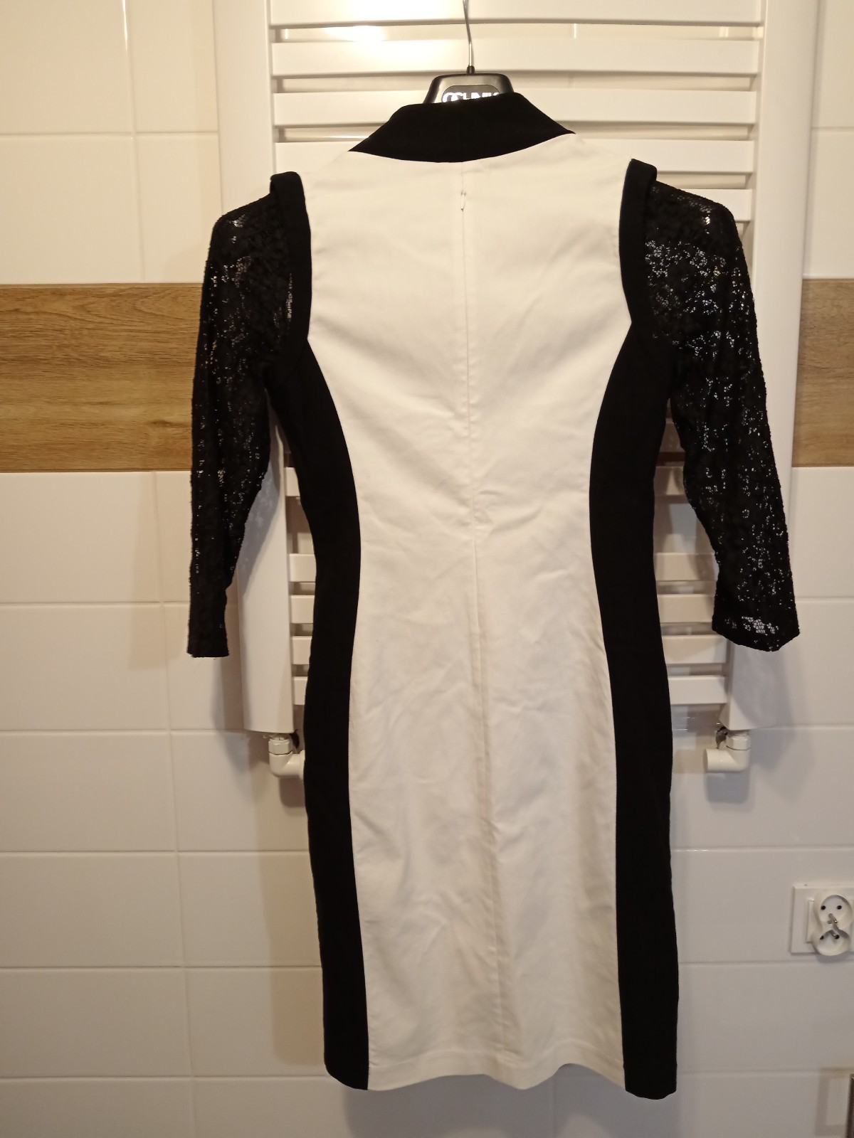 Joseph Ribkoff Cocktail Dress Black and White Made in Canada Size M US 8 / UK 1