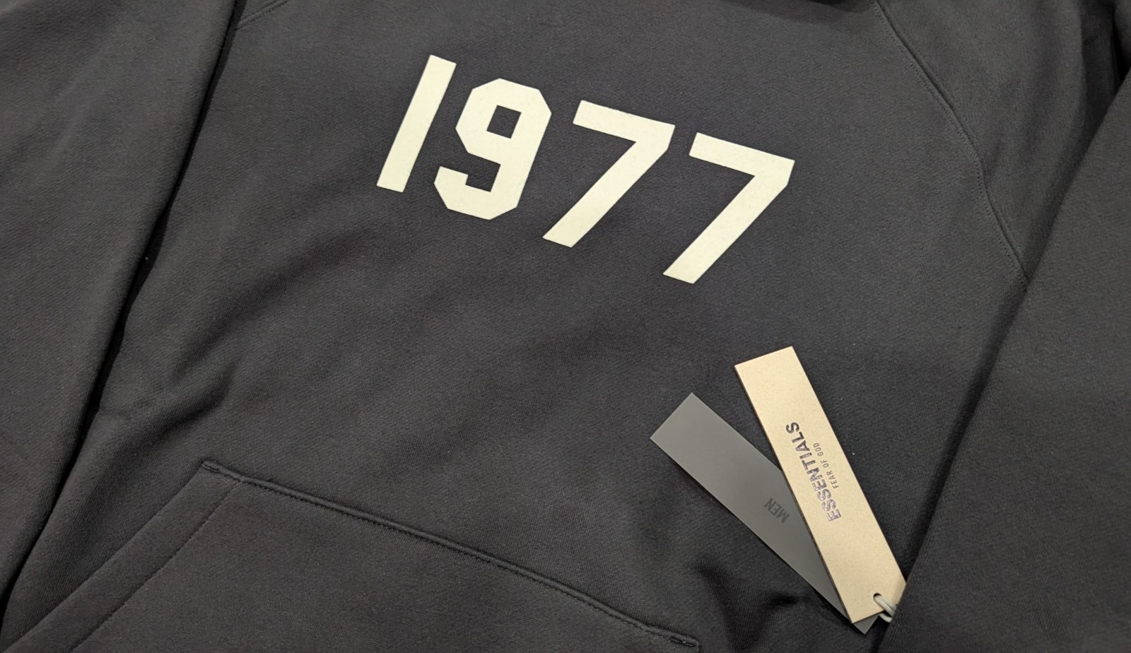 Fear of God Essentials Hoodie 1977 ‘Iron’ M Size Loose Oversize Hoodie NWT