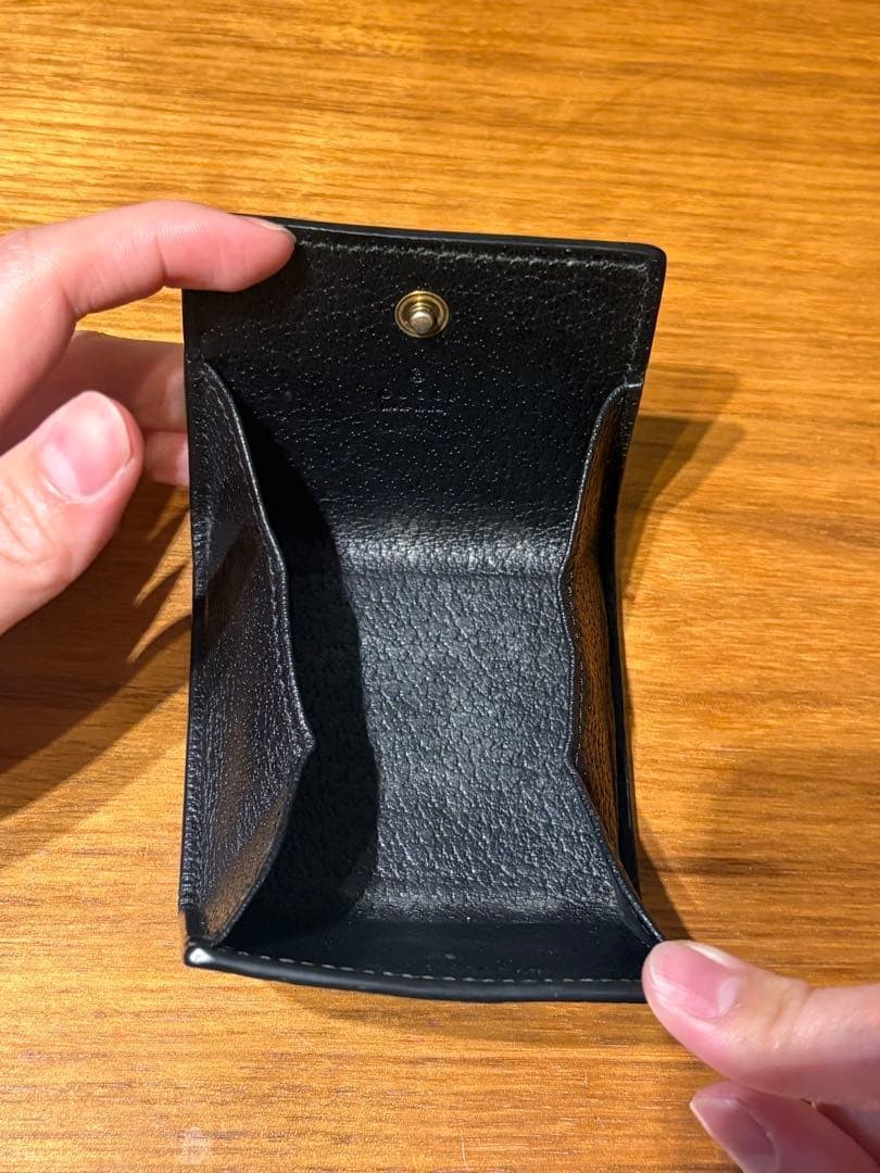 GUCCI Black Leather Coin Case