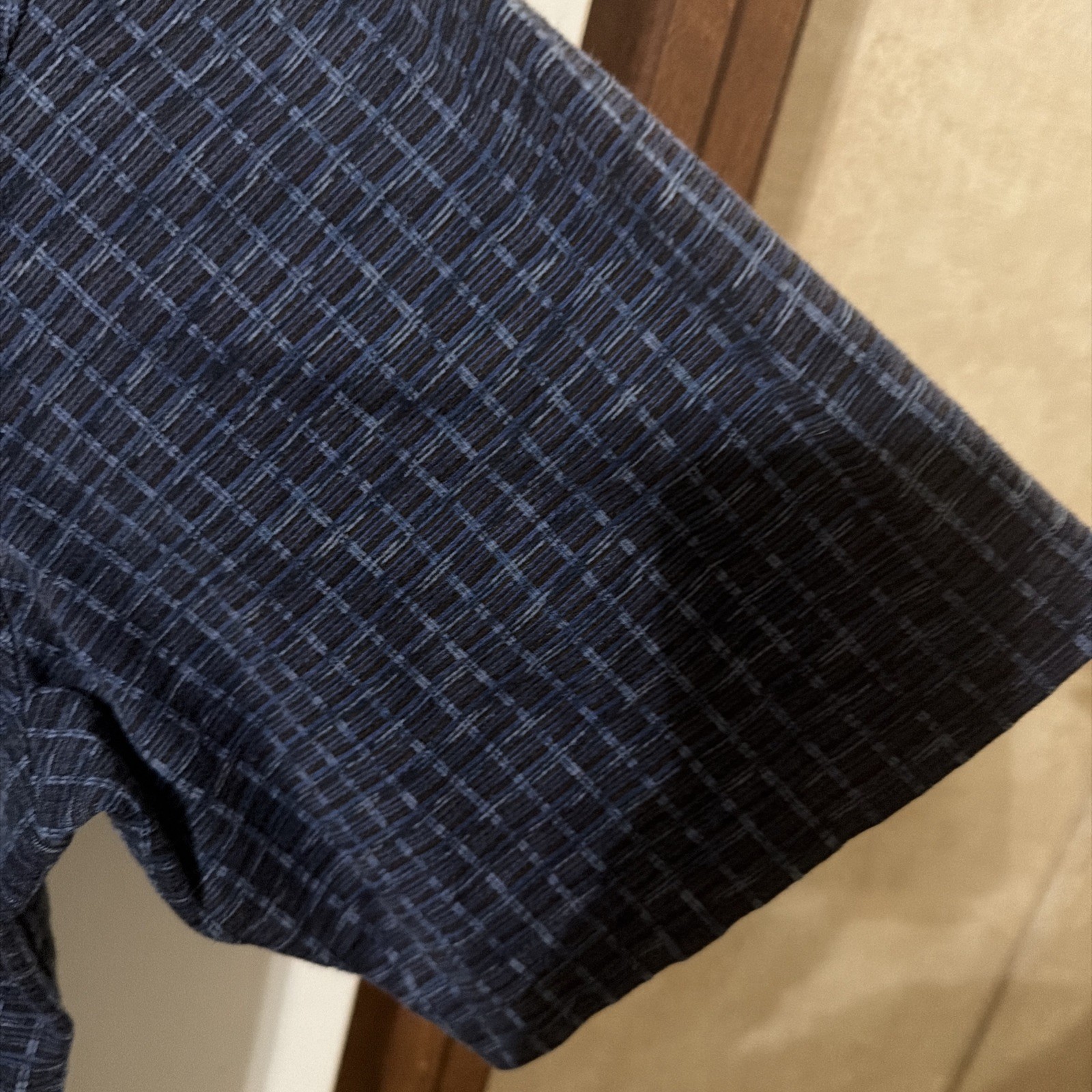 Daniel Cremieux Mens Collection Short Sleeve Polo Shirt Size L Navy