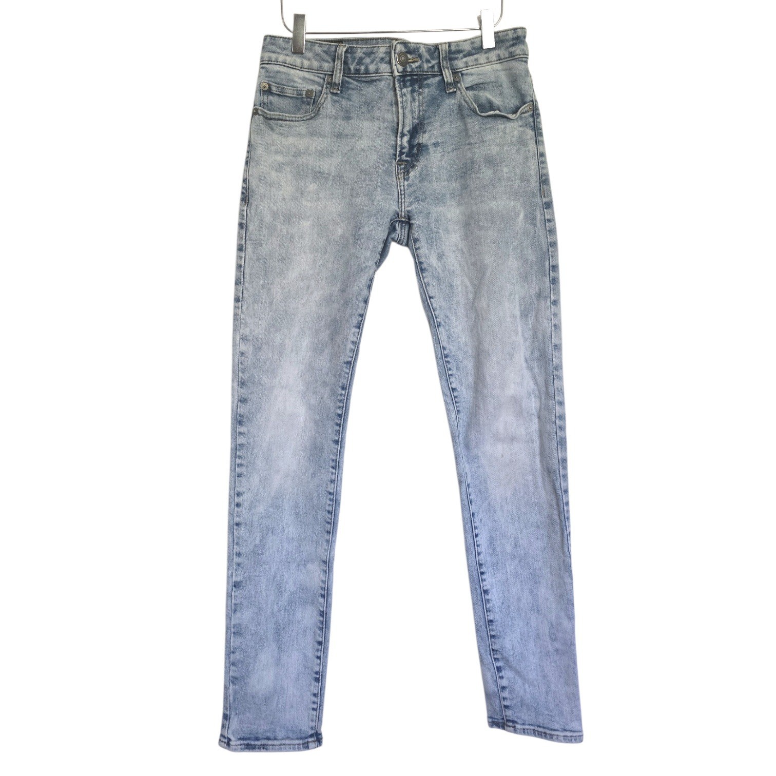 American Eagle Flex Skinny Jeans 30×32 Light Blue Acid Wash Stretch Denim