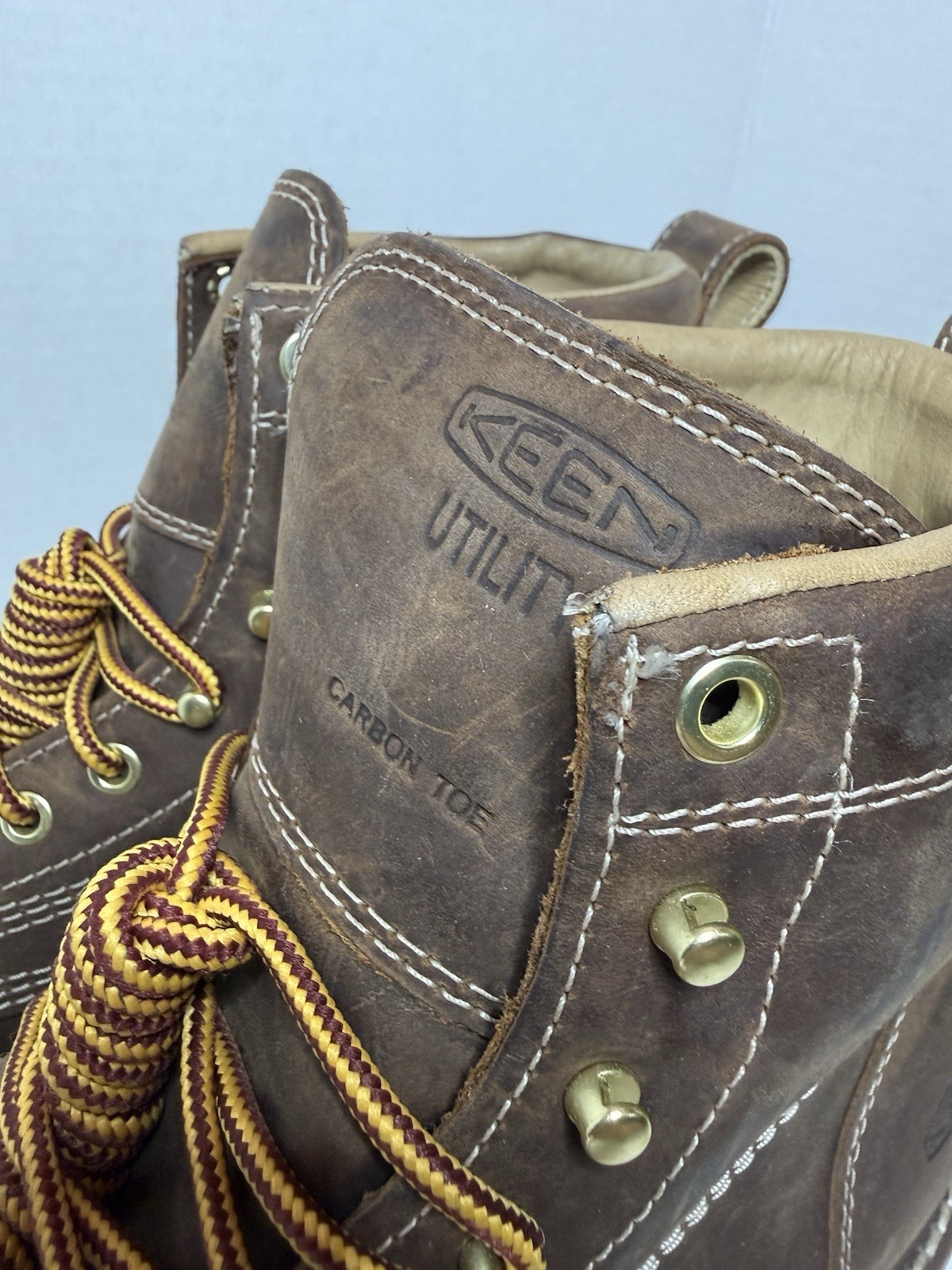 KEEN Utility Men’s Liberty 6″ Waterproof Work Boots Chestnut/Gum SZ 8.5D 1030604
