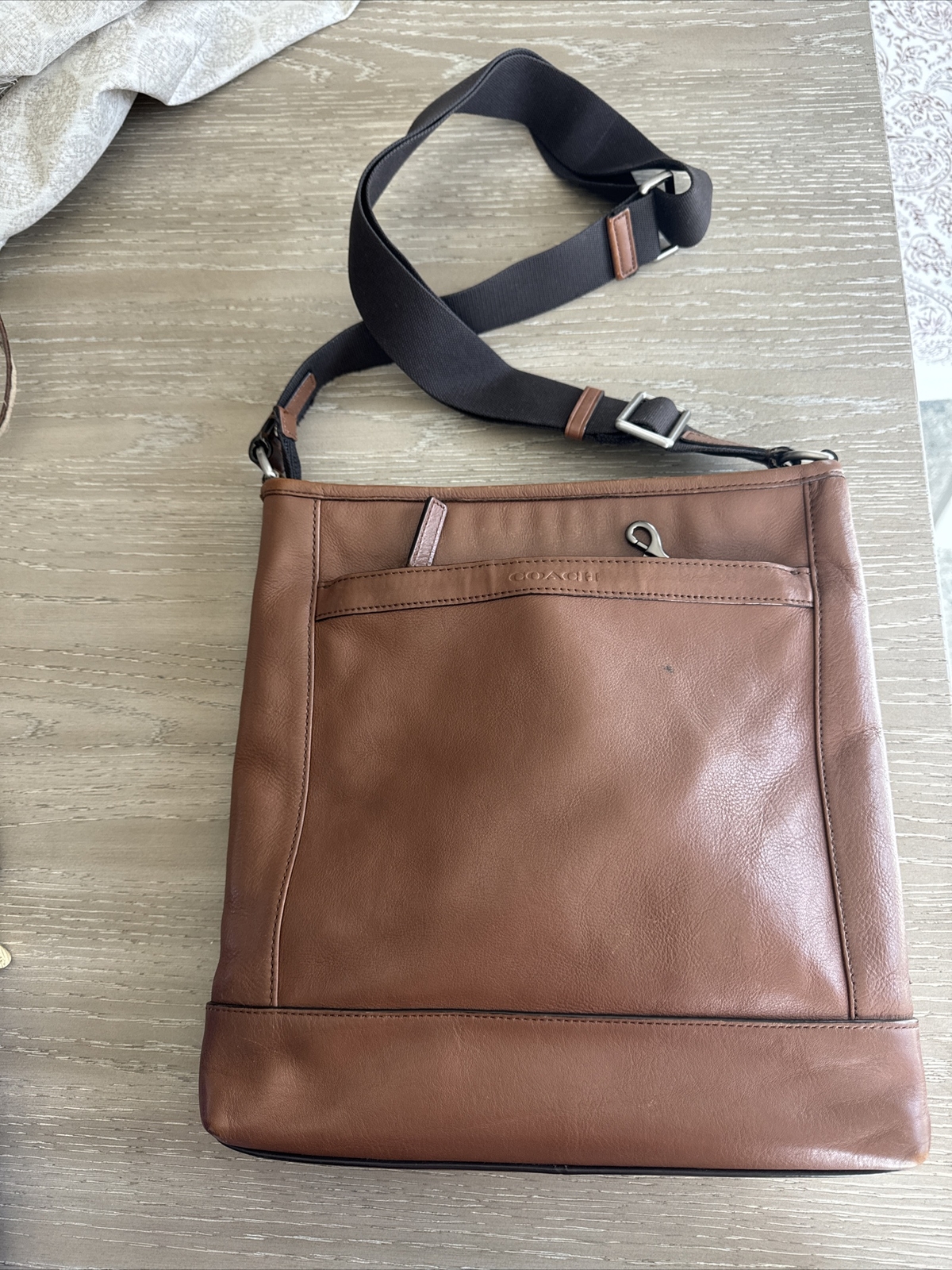 Coach CAMDEN LEATHER TECH CROSSBODY Bag Men’s Should Bag Brown