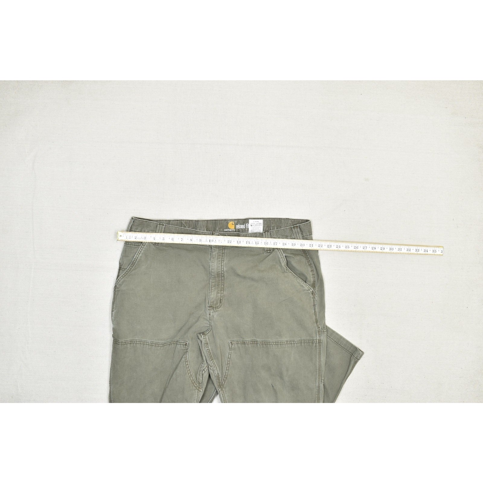 Carhartt Men’s Relaxed Fit Carpenter Pants Regular Size 42×32 Green 102802-217