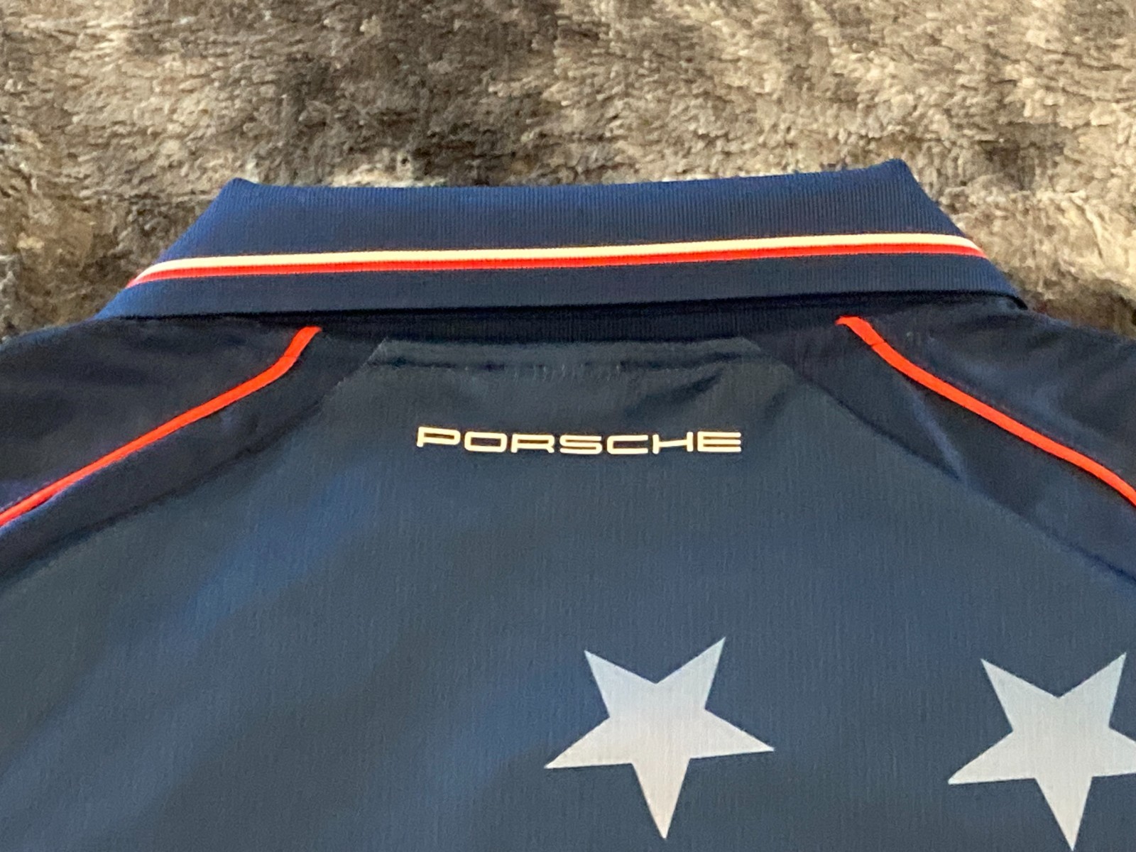 PORSCHE DESIGN / PUMA LTD ED. USA SOCCER STYLE T-SHIRT WITH COLLAR USA SIZE XXL