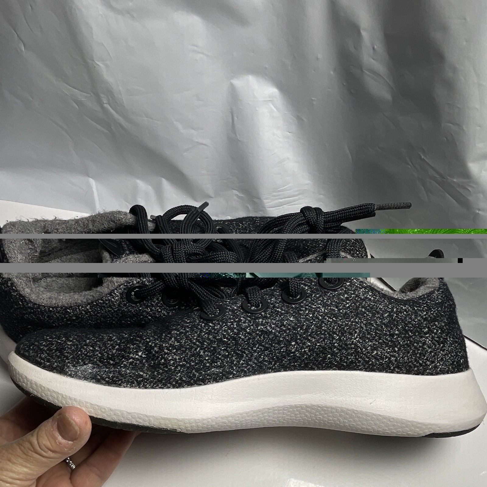 Allbirds Men’s Wool Runner Lace-Up Low Top Sneakers Gray WRM1W9