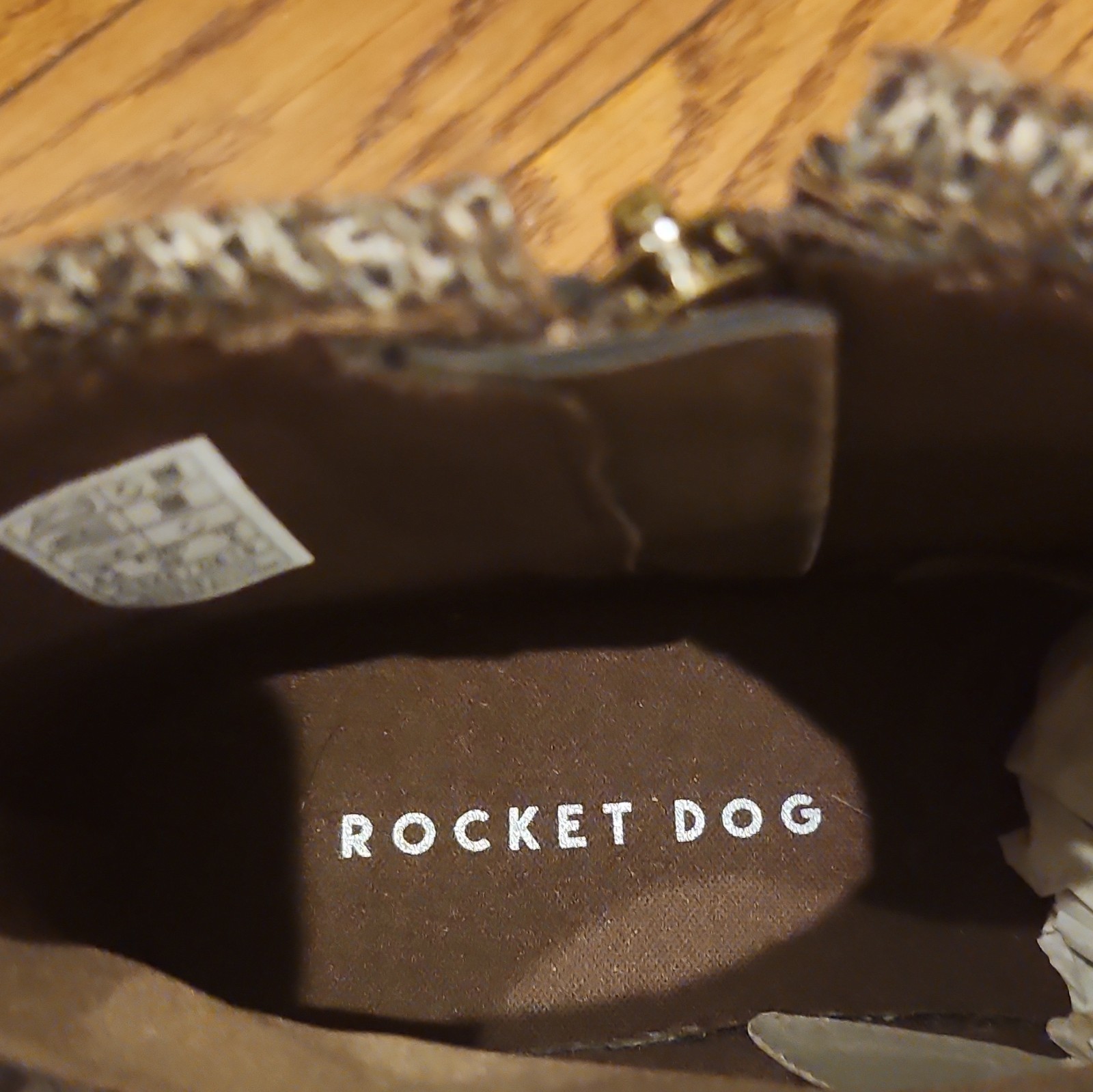 Rocket Dog Women’s Brown/Gray Ankle Booties Buckle Accents Side Zip Zipper
