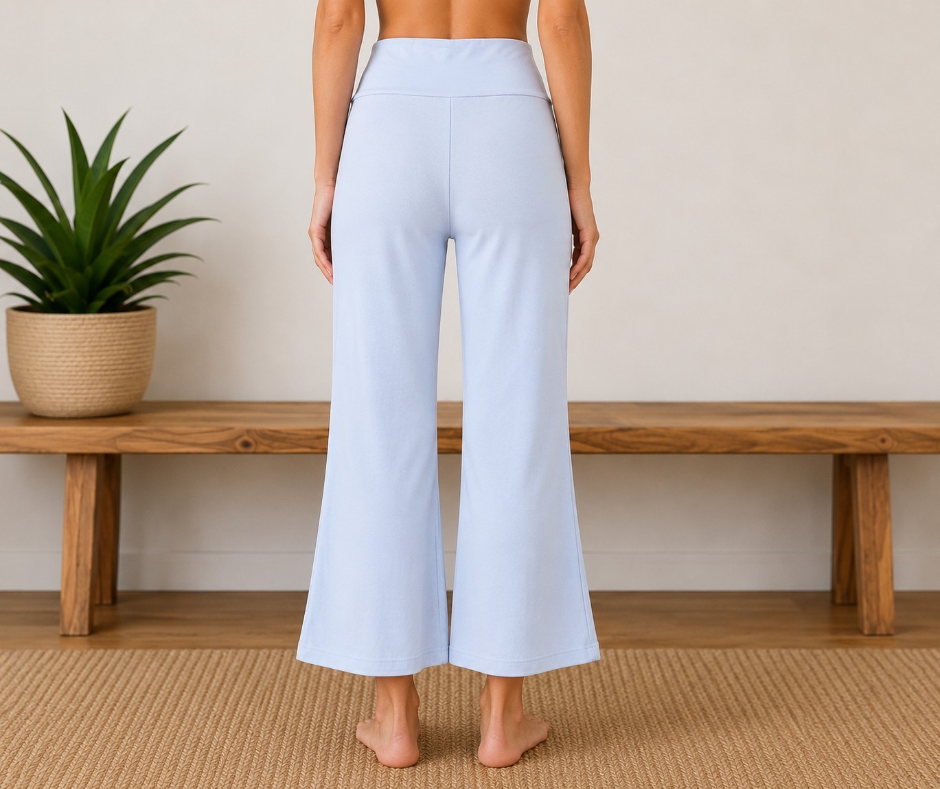 Chaser XS Lounge Pants Wide Leg Cropped Pull On Soft Knit NWT
