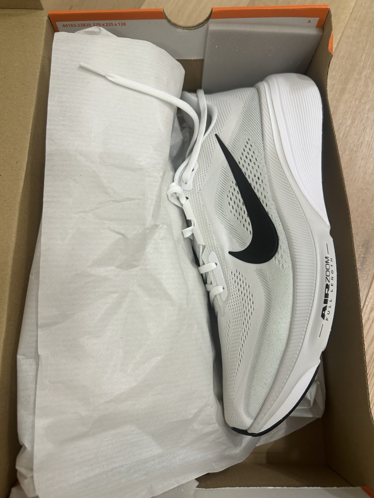 AIR ZOOM PEGASUS 42 WHITE/BLACK-PHOTON DUST Men’s Size 13