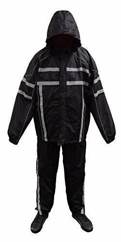 Milwaukee Leather SH2331 Men’s Water Resistant Rain Suit w/ Reflective Tape