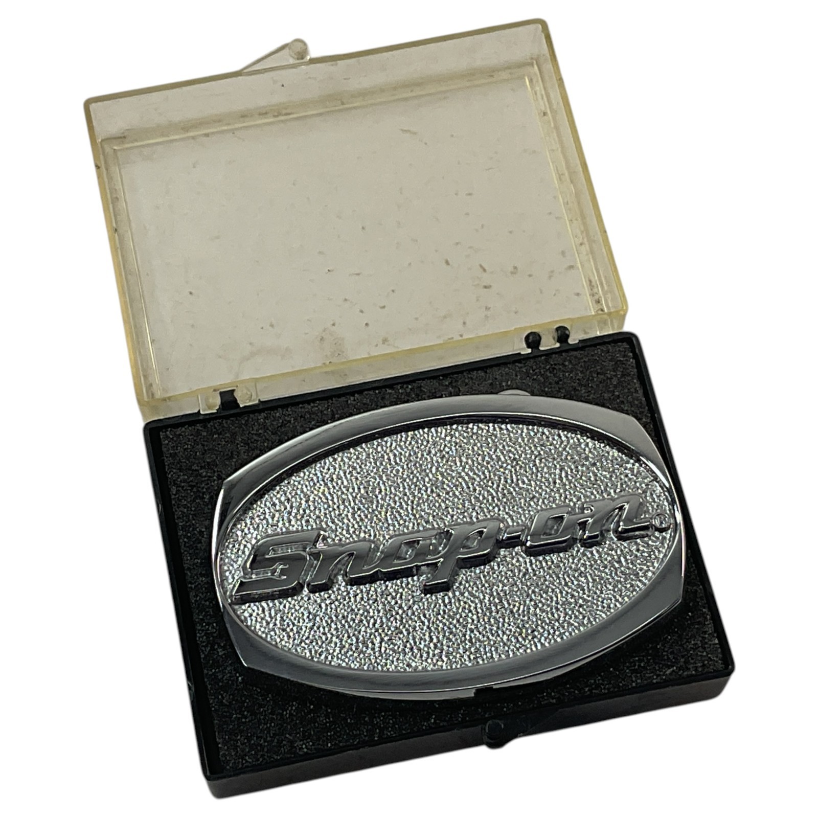 Snap-on Belt Buckle Chrome SPP-509 Sold As Pictured Mechanic Look USA With Case