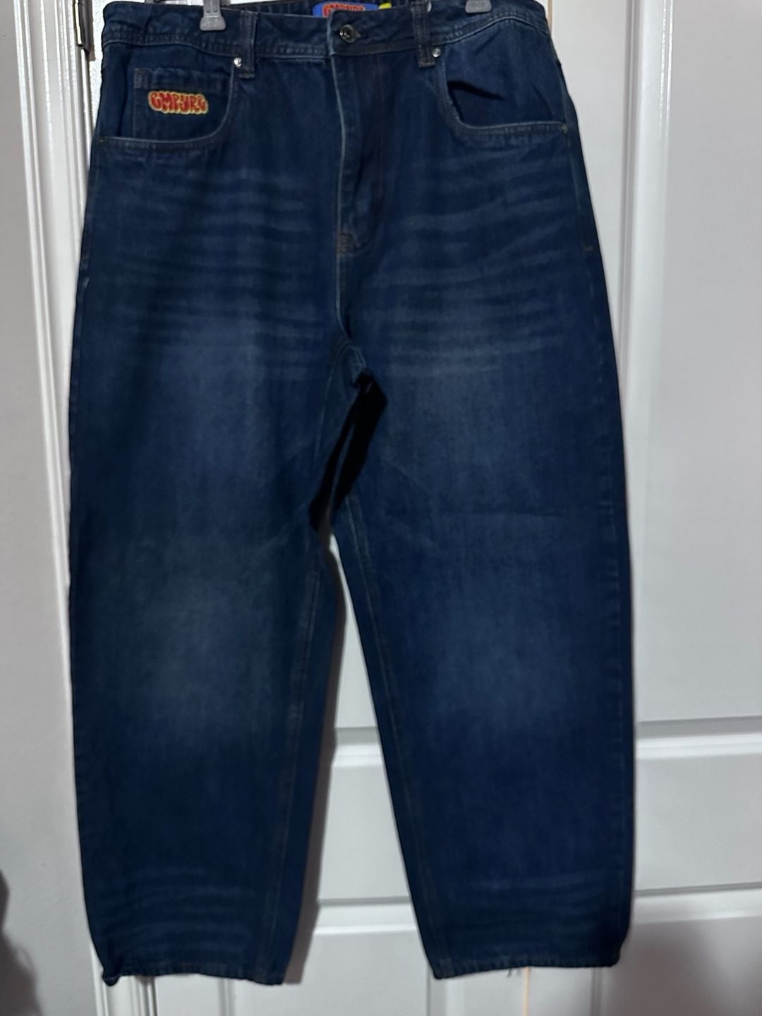 Empyre Bad Dog Relaxed Loose Taper Blue Jeans