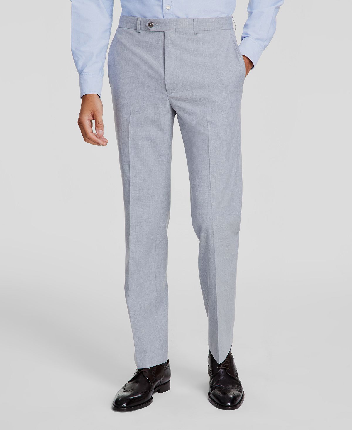 Michael Kors Men’s Gray Solid Performance Marvin Dress Pants Size 40W-32L