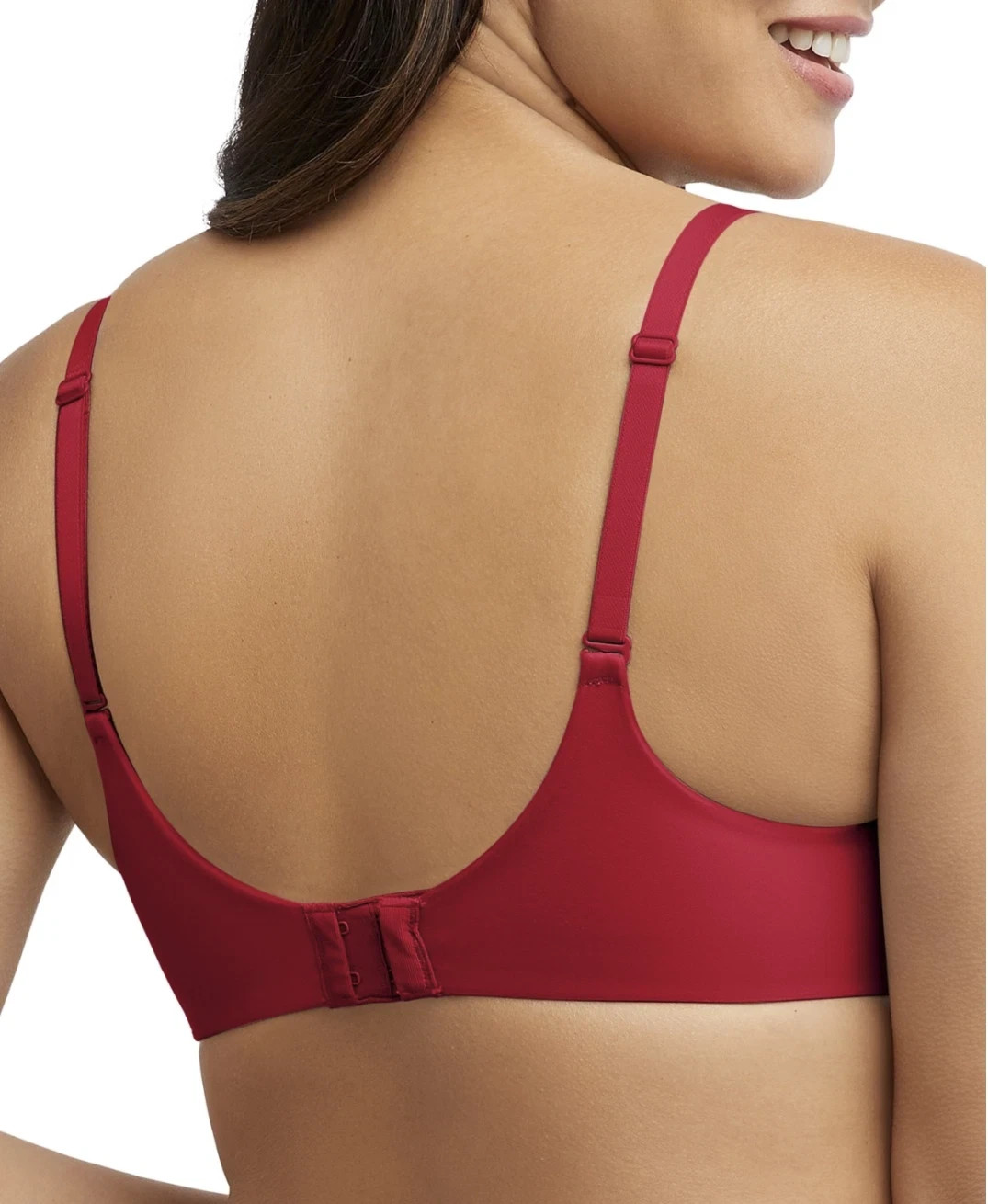 NWT Bali Women’s 38D One Smooth U Comfort Stretch Lace Bra DF0084 Scarlet Berry