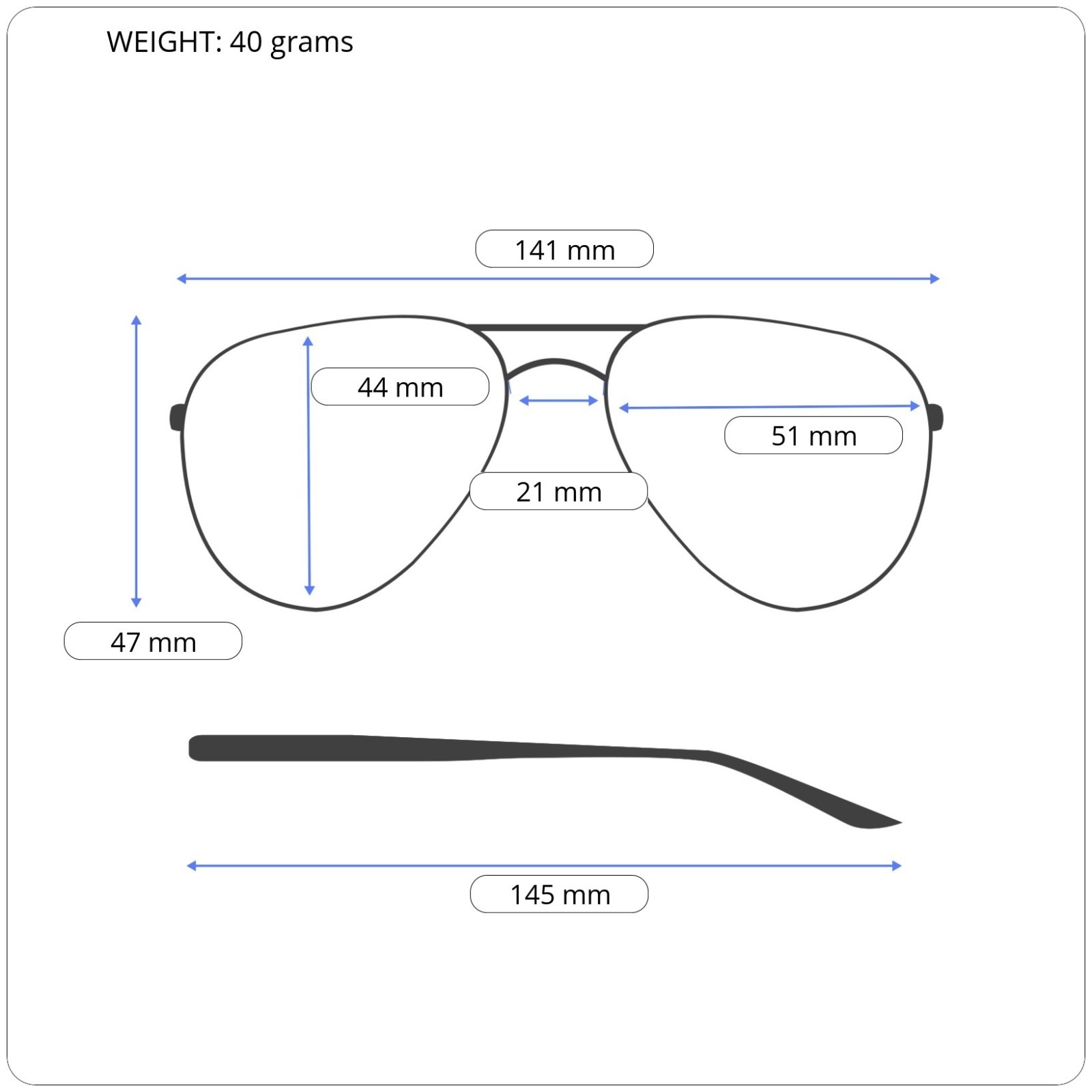 RAY BAN RB3716 9157/AG Clubmaster Metal Beige Black Mirror Sunglasses 51-21-145