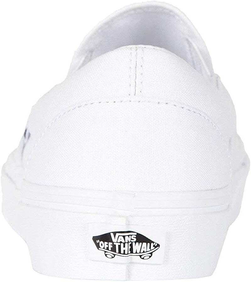 Vans Classic Slip-On Canvas Sneakers True White, Fast Shipping