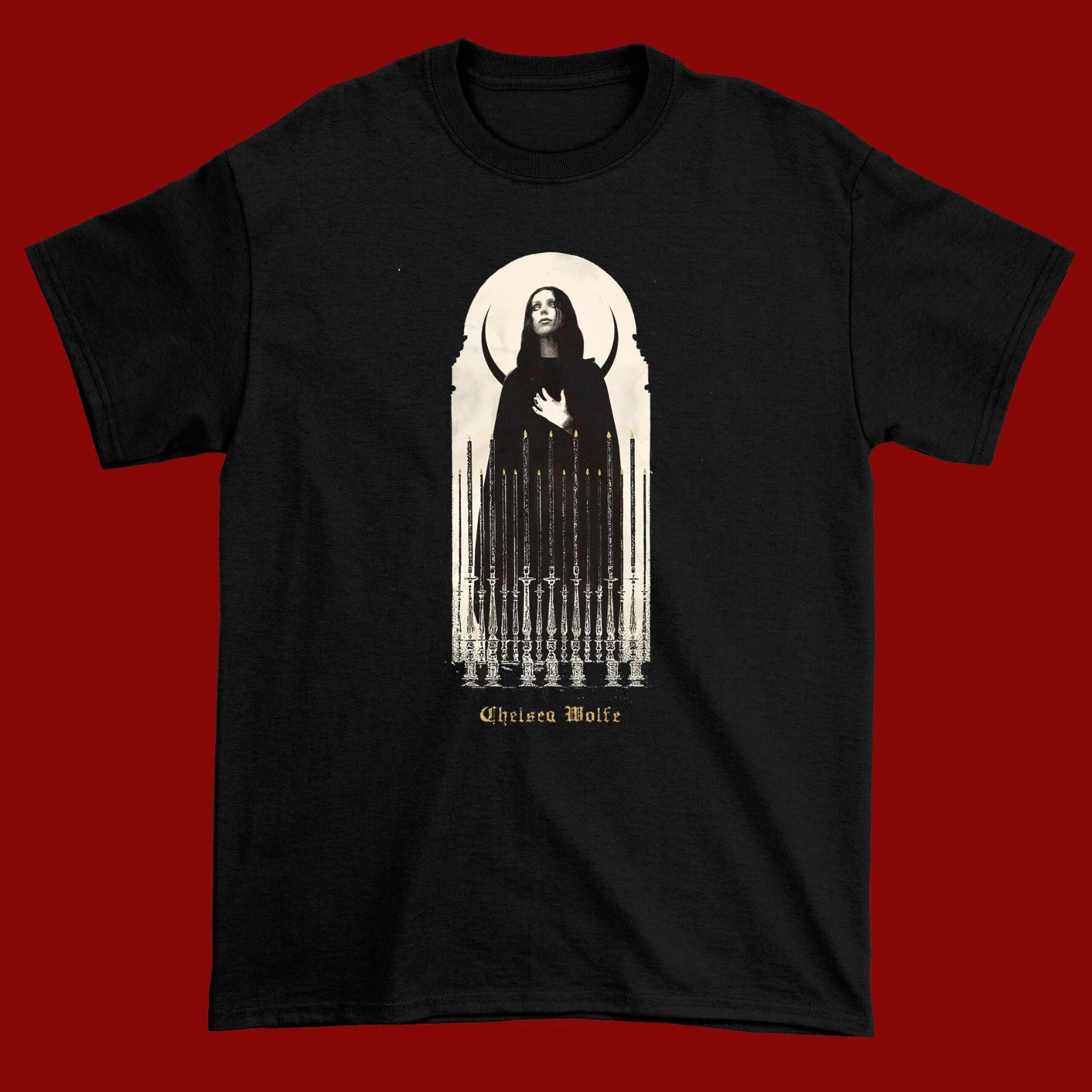 Chelsea Wolfe Black Cotton T Shirt Full Size S-5XL