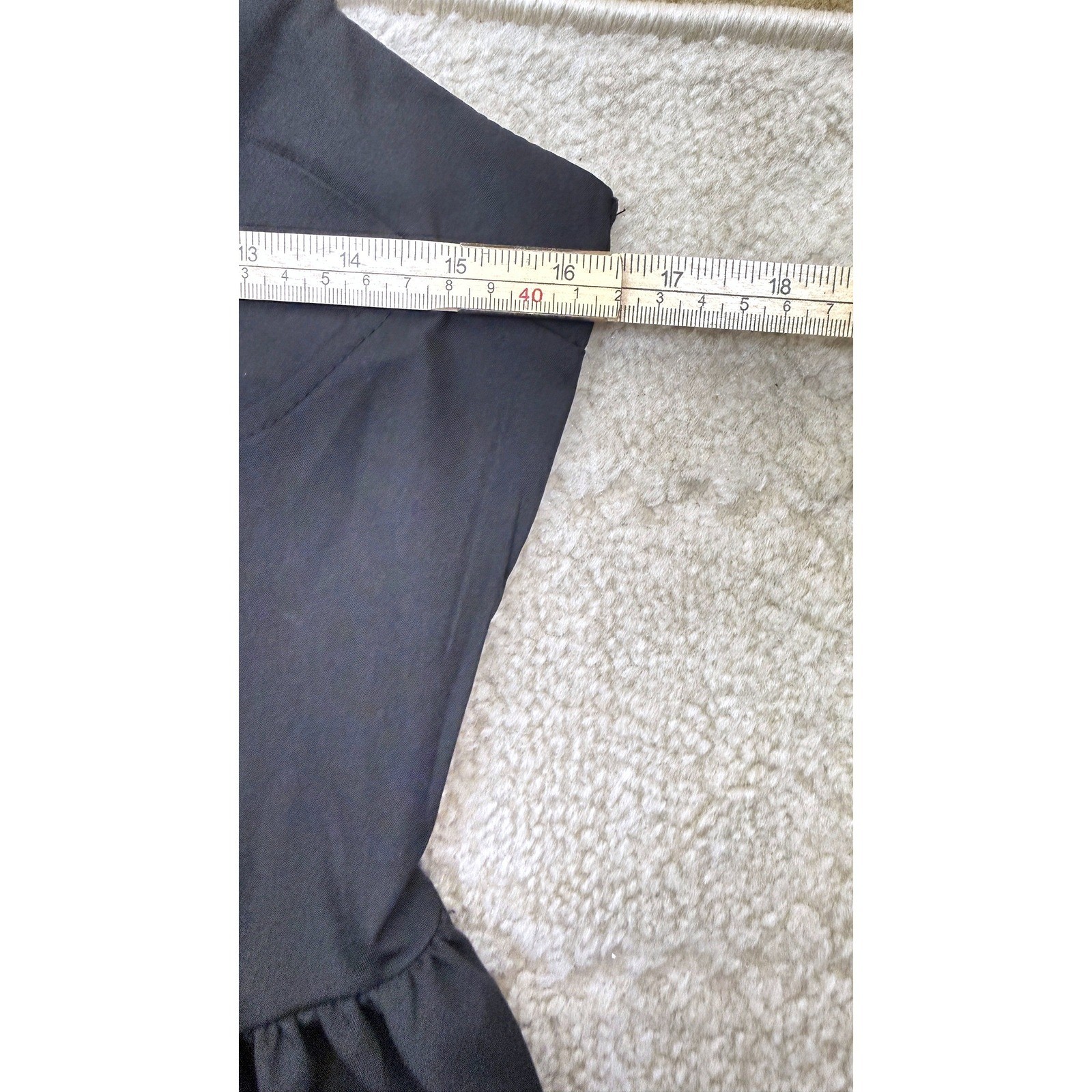 Basque Waist Midi Dress Size S Black Corset Bustier Dark Romantic Whimsigoth LBD