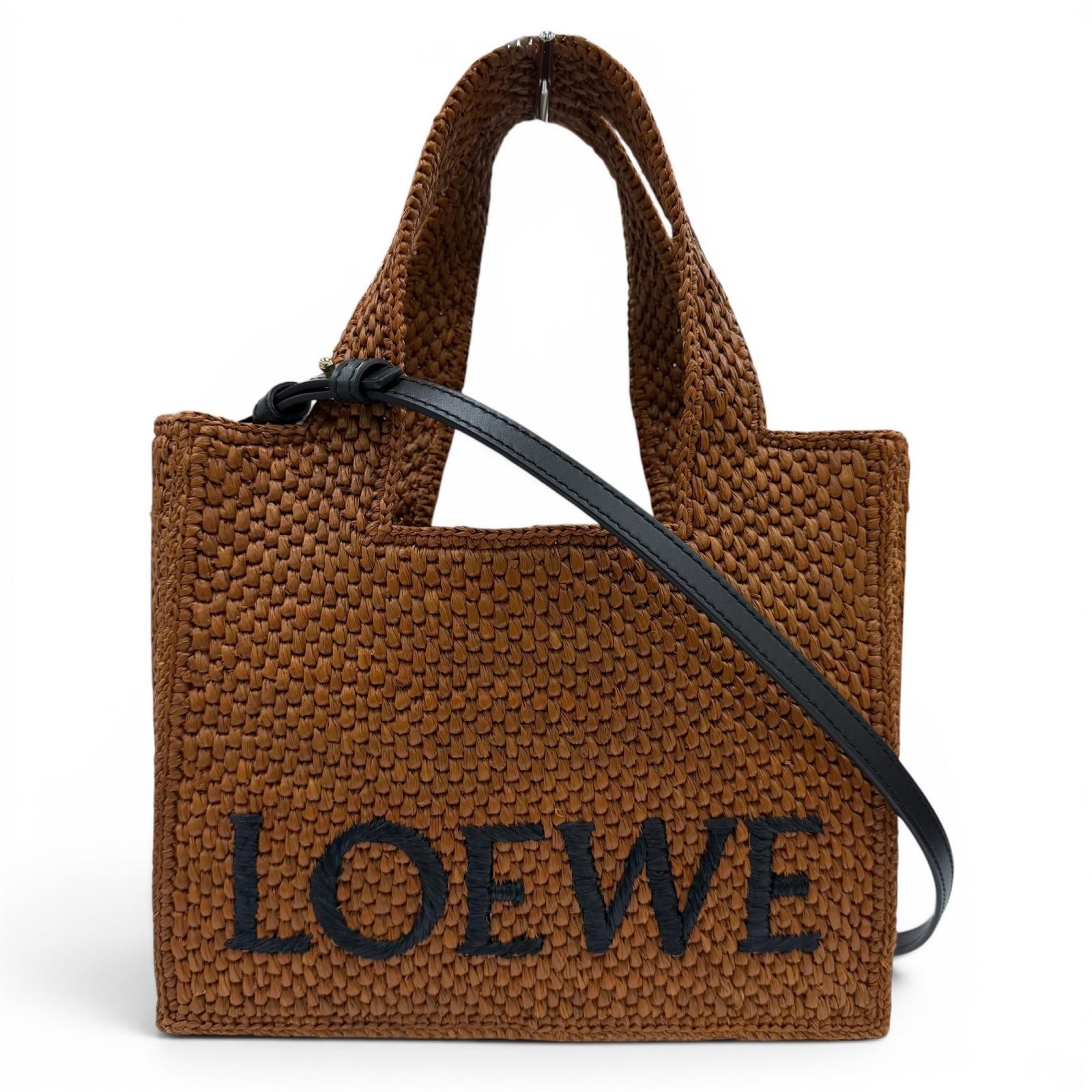 Excellent LOEWE Handbag Font Tote Small Leather 2-Way Shoulder Bag A685B59X01