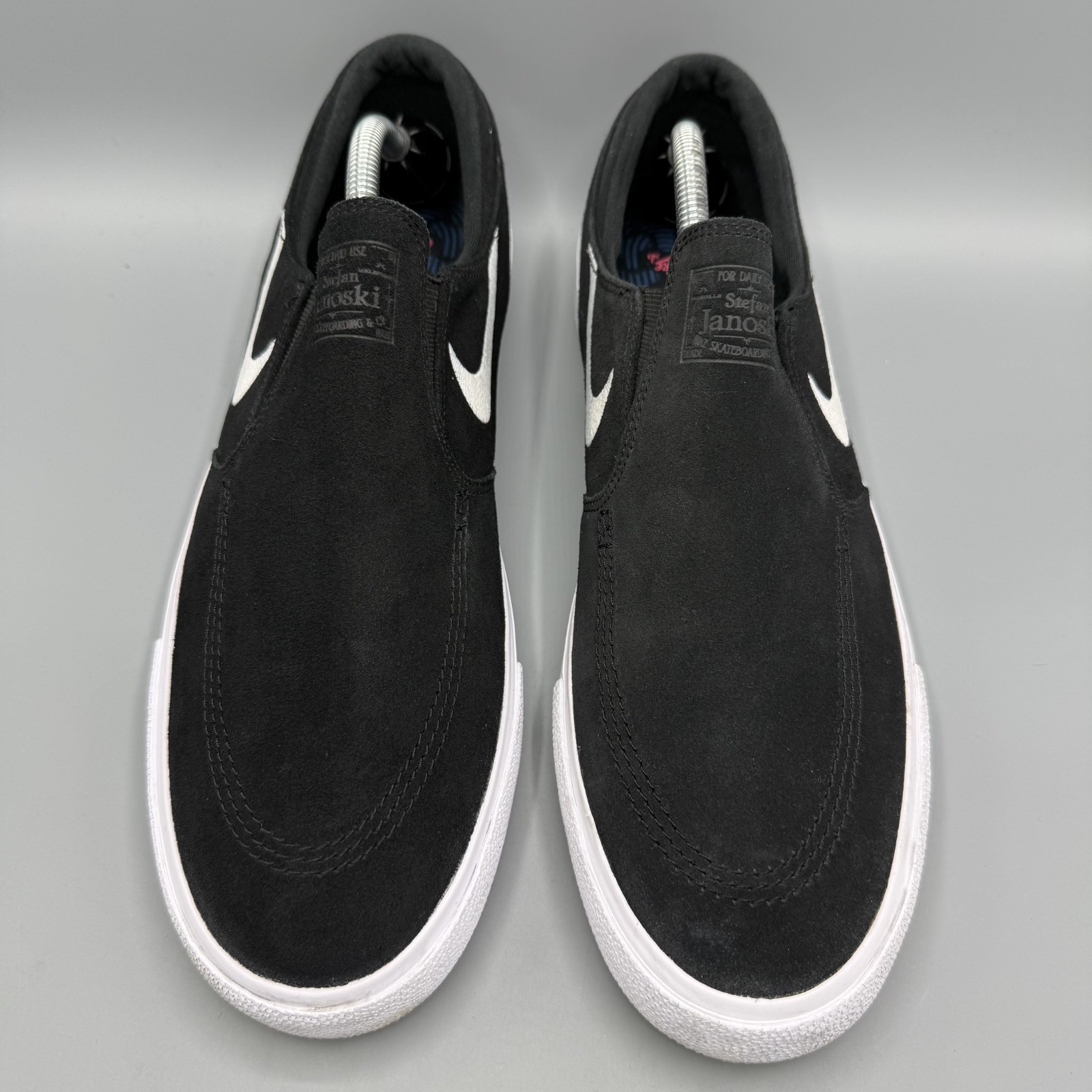 Nike SB Zoom Stefan Janoski Slip On Shoes Black Suede Mens Size 11.5