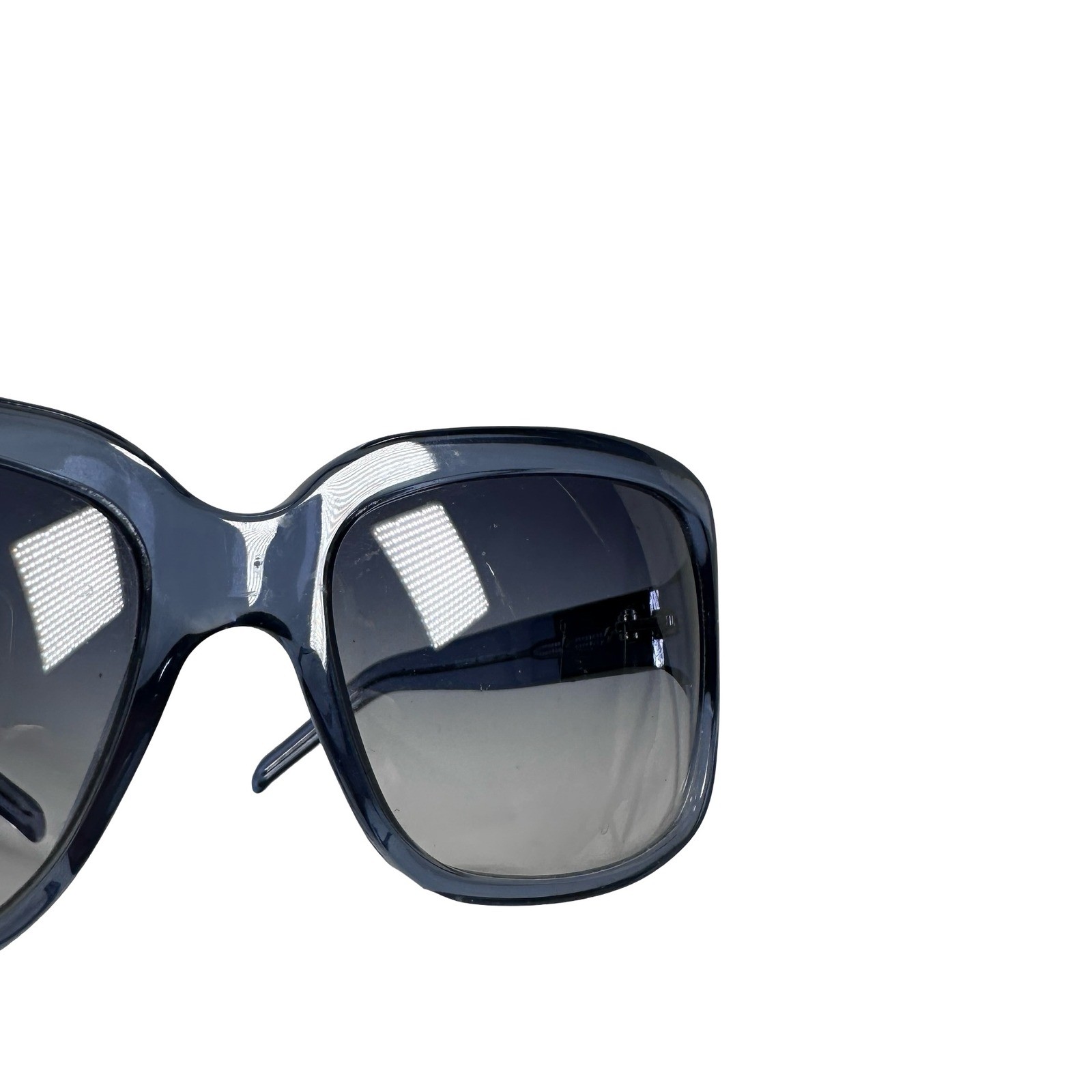 Escada SES 001 Blue Square Sunglasses Womens Made in Italy Col 4AG Designer