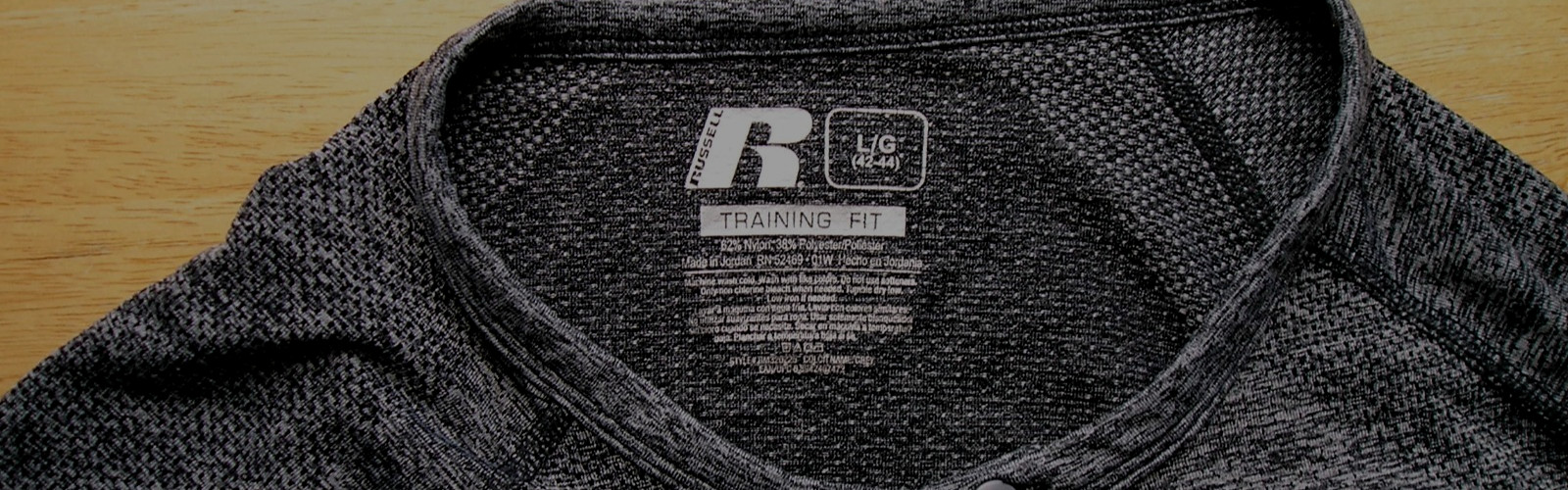 NEW~RUSSELL DRI-POWER 360 MEN’S HEATHER GRAY STRETCH TRAINING FIT 3 BUTTON TEE!