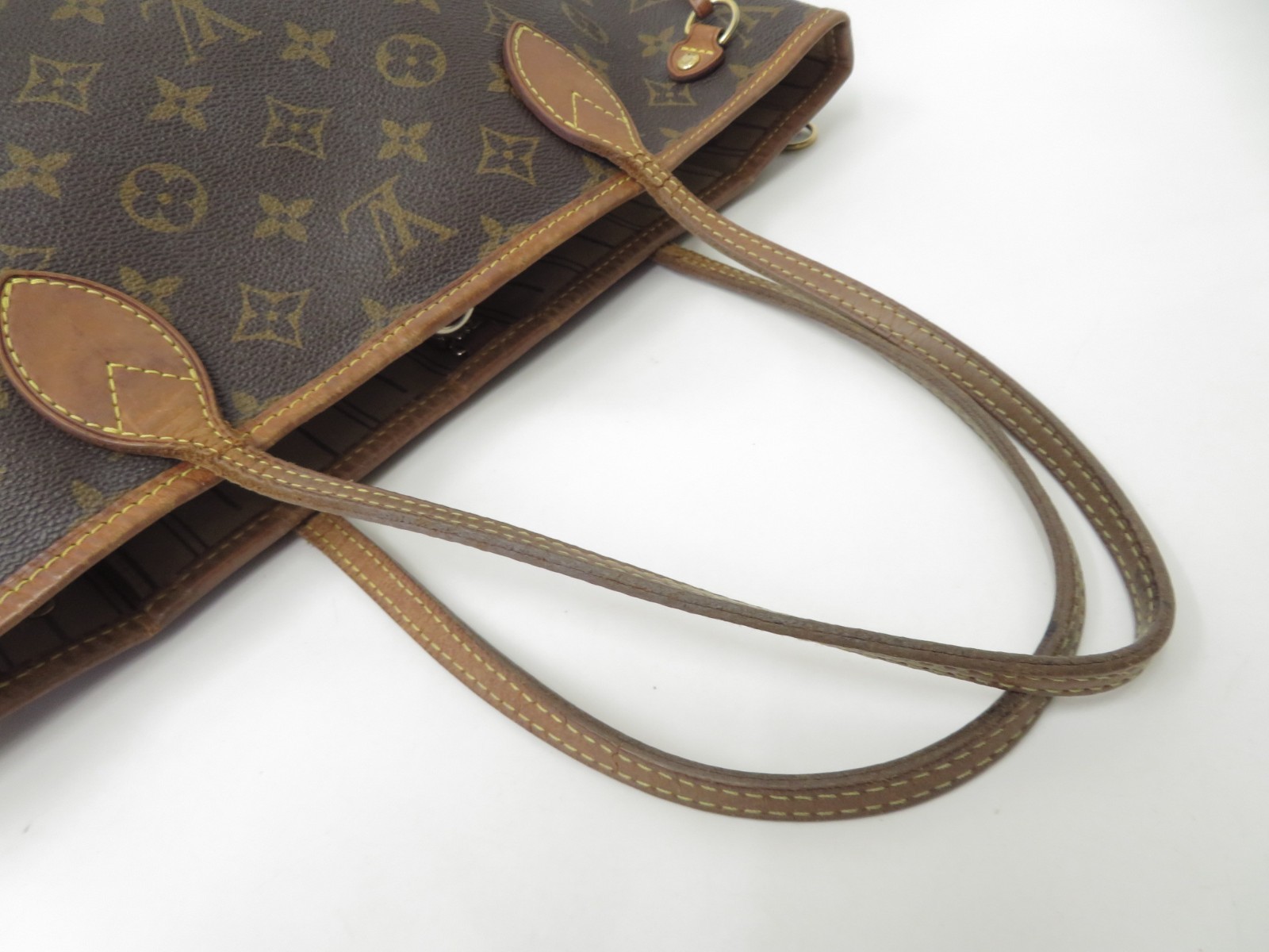 Authentic Louis Vuitton Monogram Neverfull PM Tote Bag Handbag F#52637