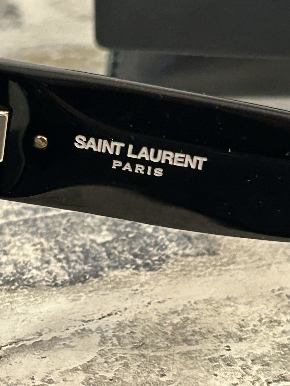 Saint Laurent Monogram SL M95/F Sunglasses 001-Black Gray Made In Italy — New