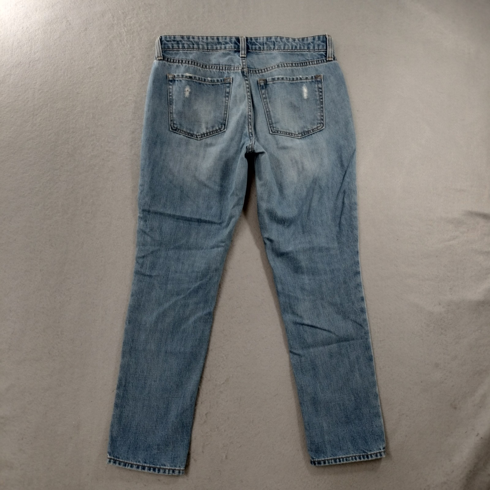 Gap Sexy Boyfriend Fit Distressed Blue Denim Jeans Womens Size 2/26R