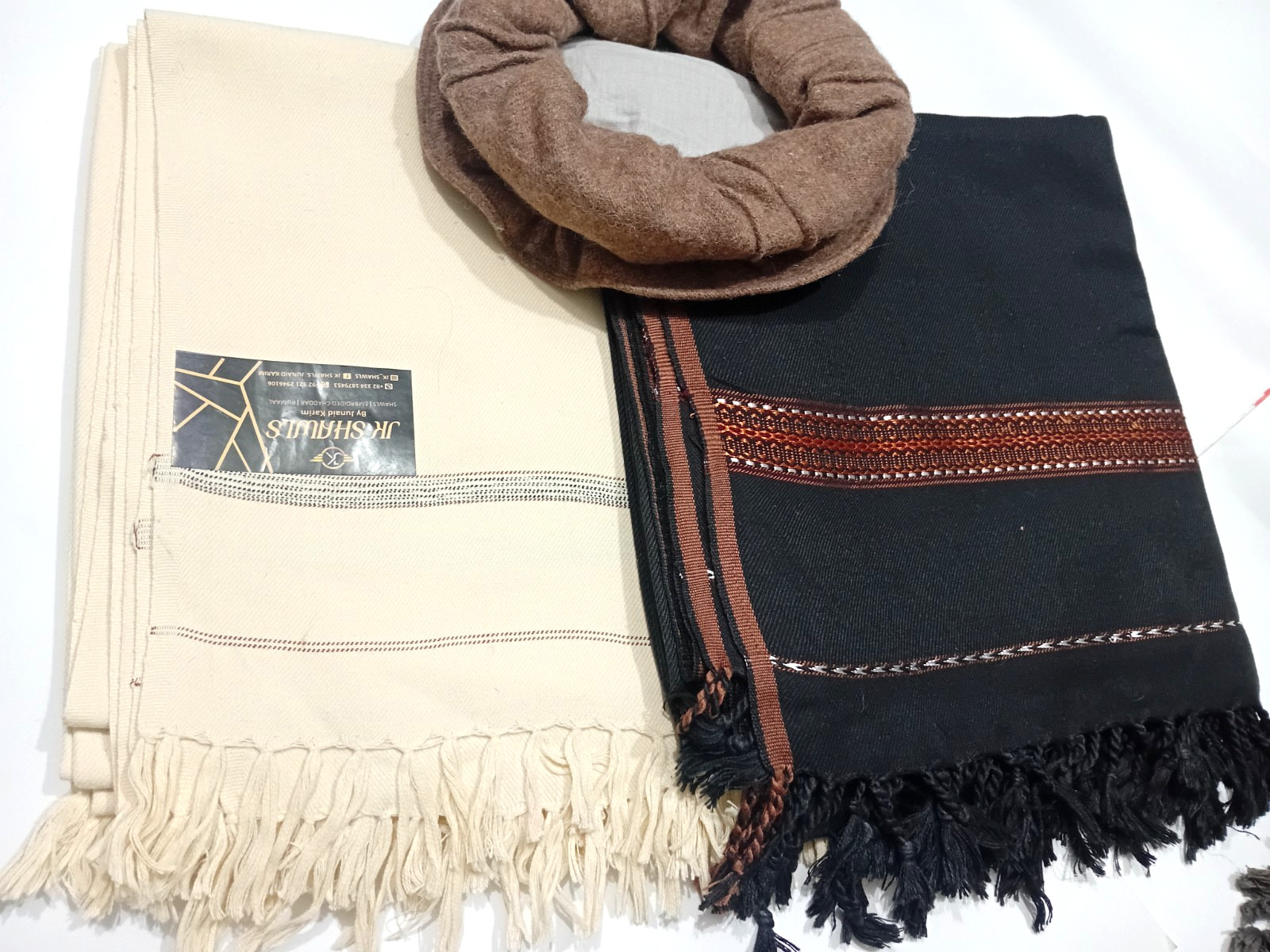 Afghan Patoo Blanket Shawl Topi Chitrali Pakol 100% Wool Cap Pakul Handmade Hat.