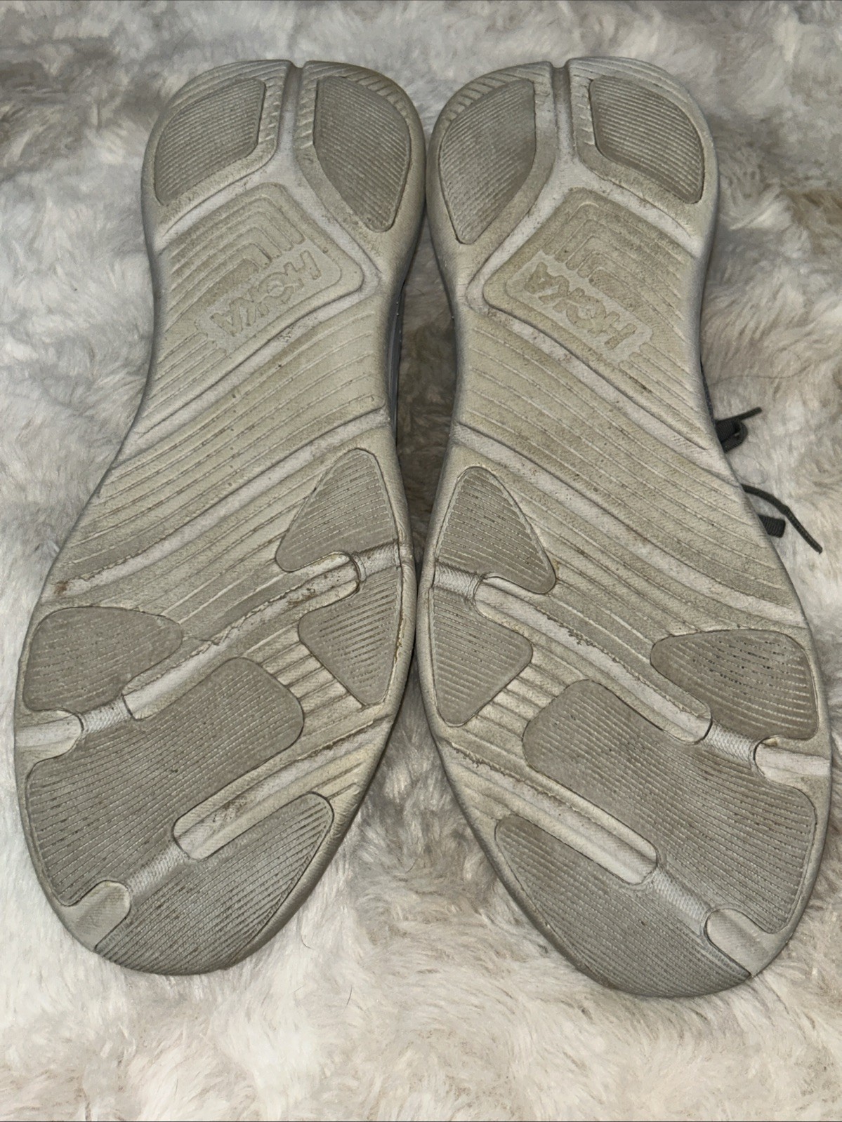 HOKA One One Solimar Gray Black Logo Running Gym Workout Sneakers Mens 13D