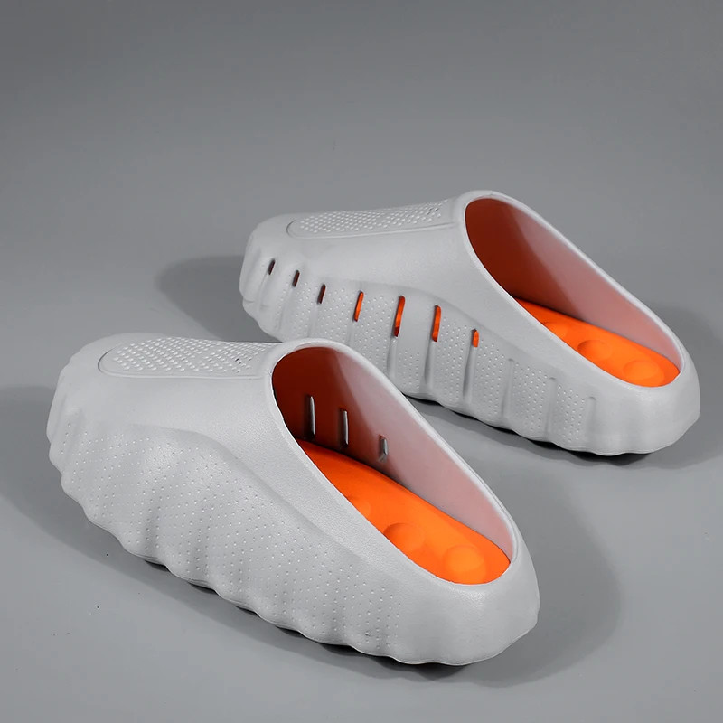 New Men’S Slippers Outdoor Soft Thick Sole Slides Breathable Sandals Non-Slip Ba