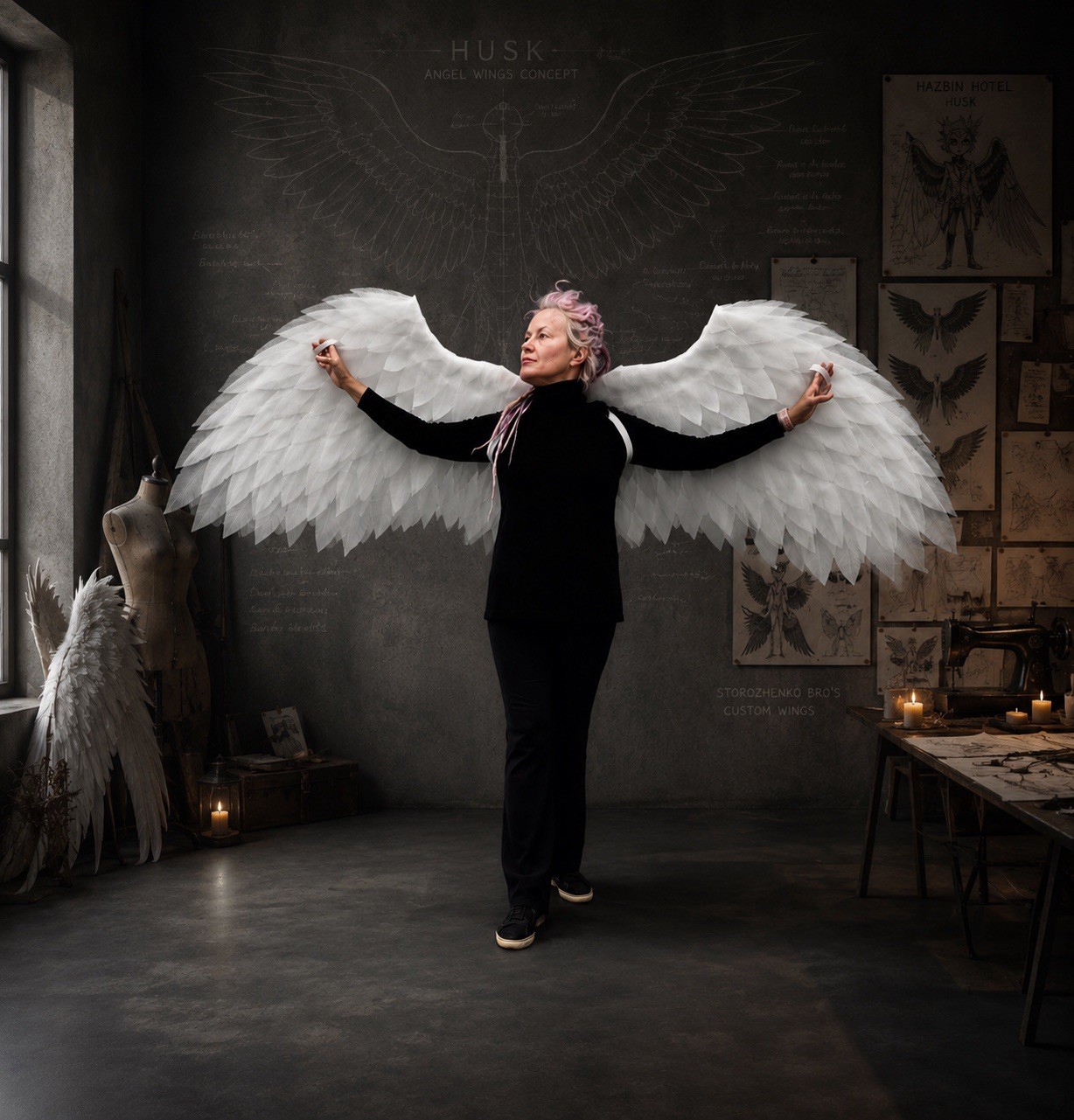 White Angel Wings Costume Angel Wings Adult Wings Cosplay Halloween Costume