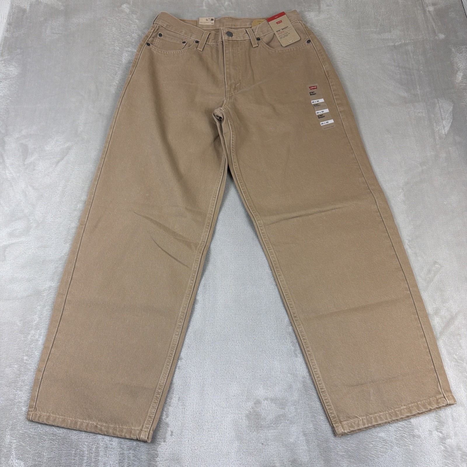 Levi’s 578 Baggy Denim Jeans Men’s Size 30×30 Tan/Khaki Cotton