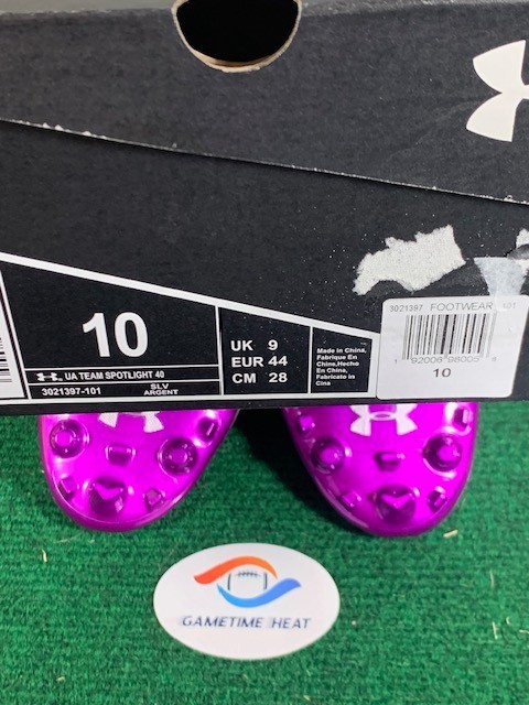 NIB 2018 Under Armour Team Spotlight Football Cleats NFL Combine 40 Dash 10