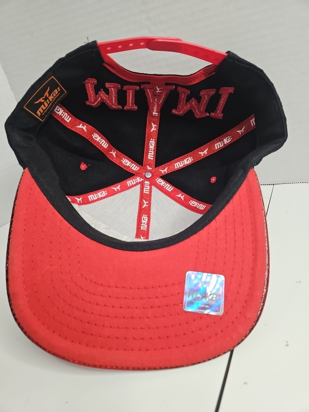 Miami Muka Headwear Embroidered Faux Alligator Brim Hat, Never Worn, Perfect