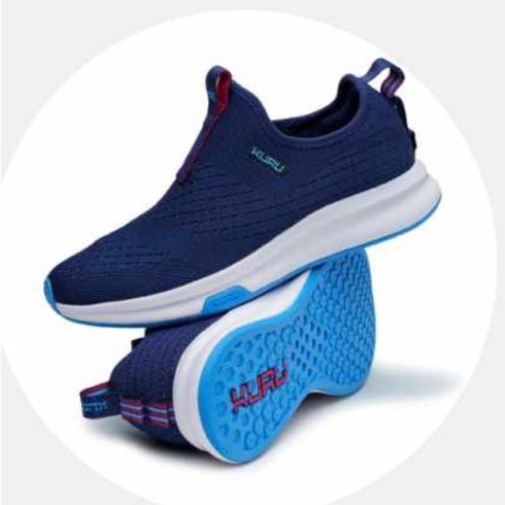 KURU Atom Slip On Deep Blue Comfort Sneakers size 9.5
