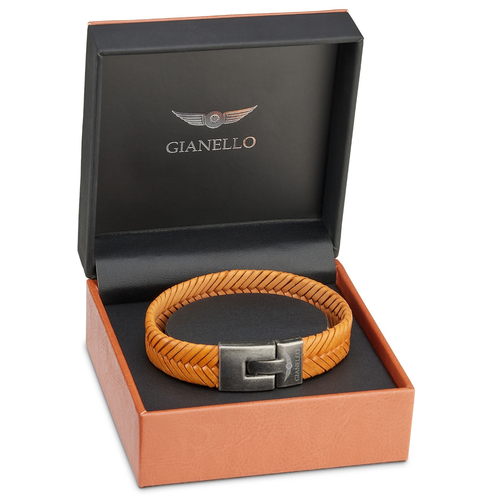 Gianello Handmade Men’s Rope Twist Bracelet (Large-8.5 inch)