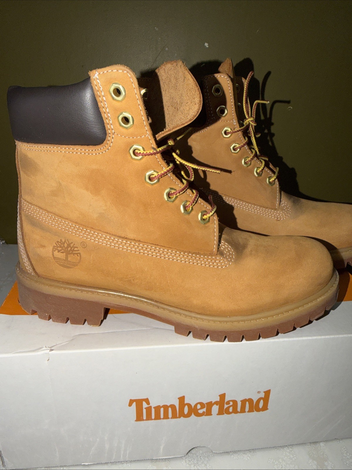 Timberland Men’s 6-inch Premium Waterproof Boot, Wheat Size 8.5M