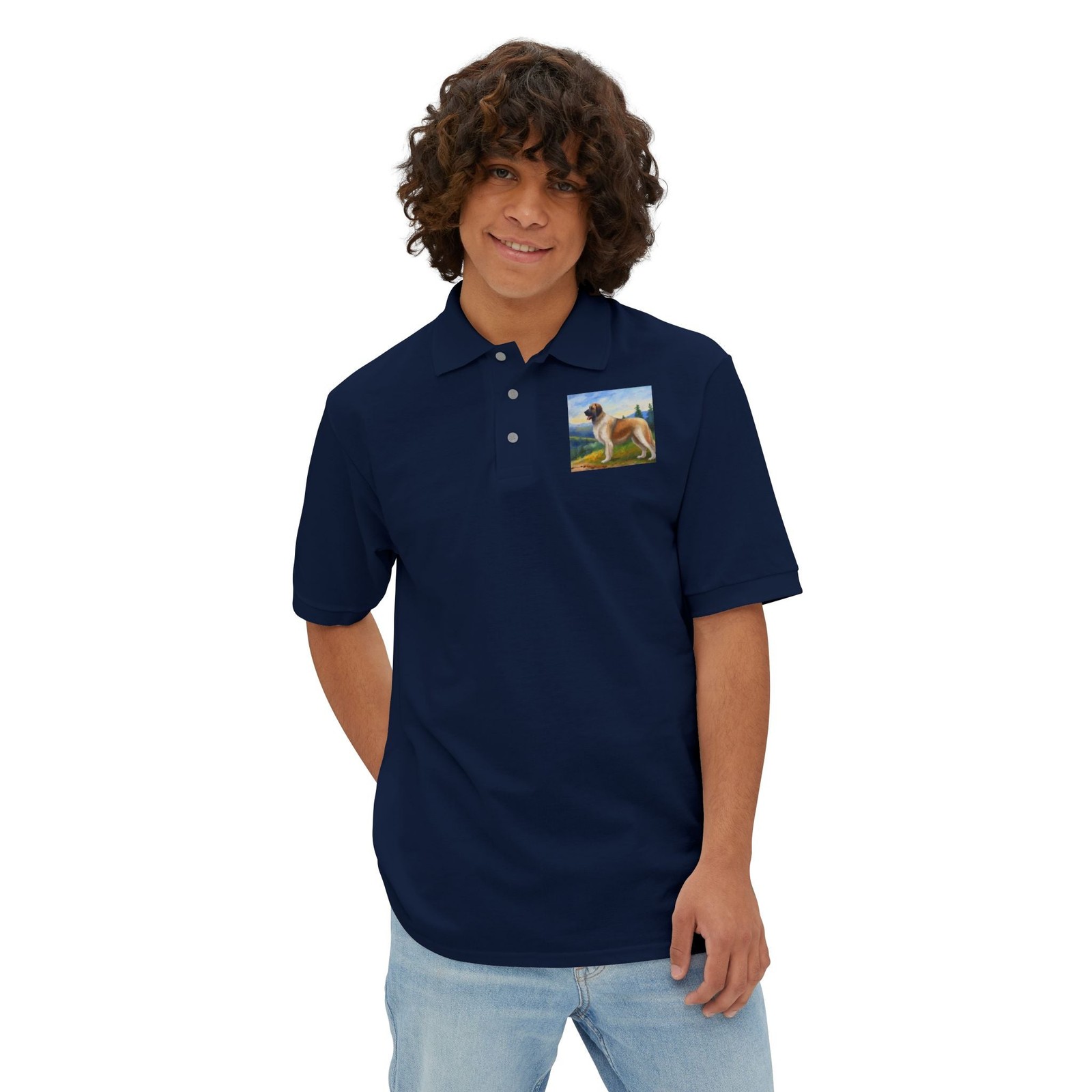 Anatolian Shepherd #2 Men’s Piqué Polo Shirt
