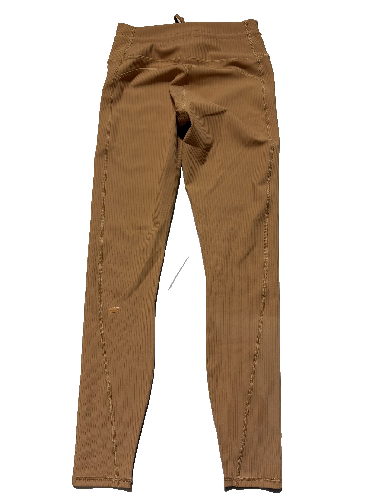 Fabletics Oasis Ribbed High Waisted Leggings Camel Tan Size Medium Earth Tone