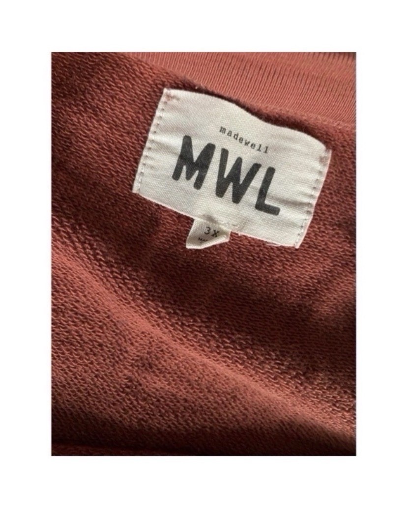 Madewell Burnt Orange Boho Sweatshirt Size 3X