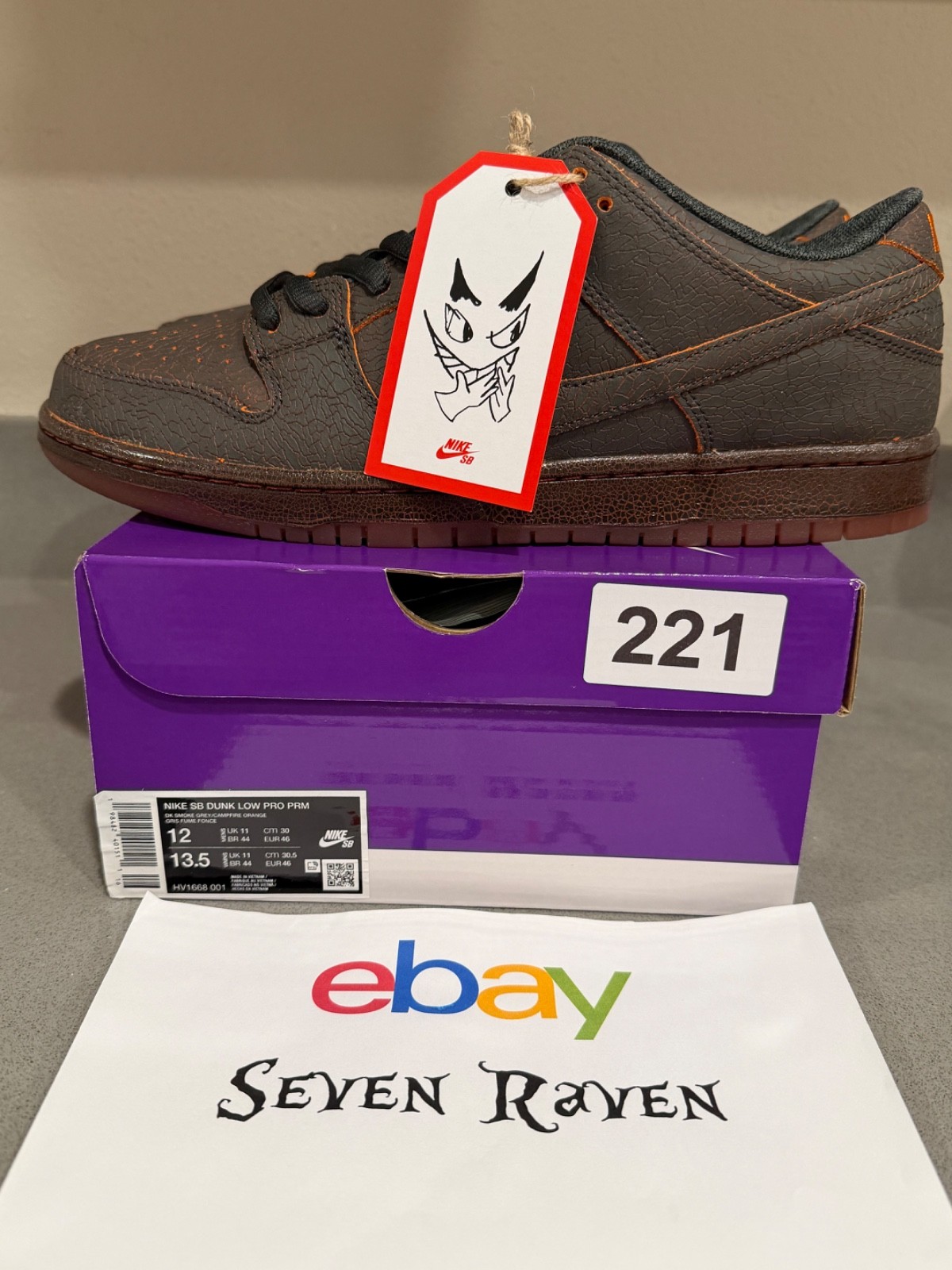 Nike Dunk Low SB Krampus HV1668-001 SIZE 12 BRAND NEW IN HAND LIMITED
