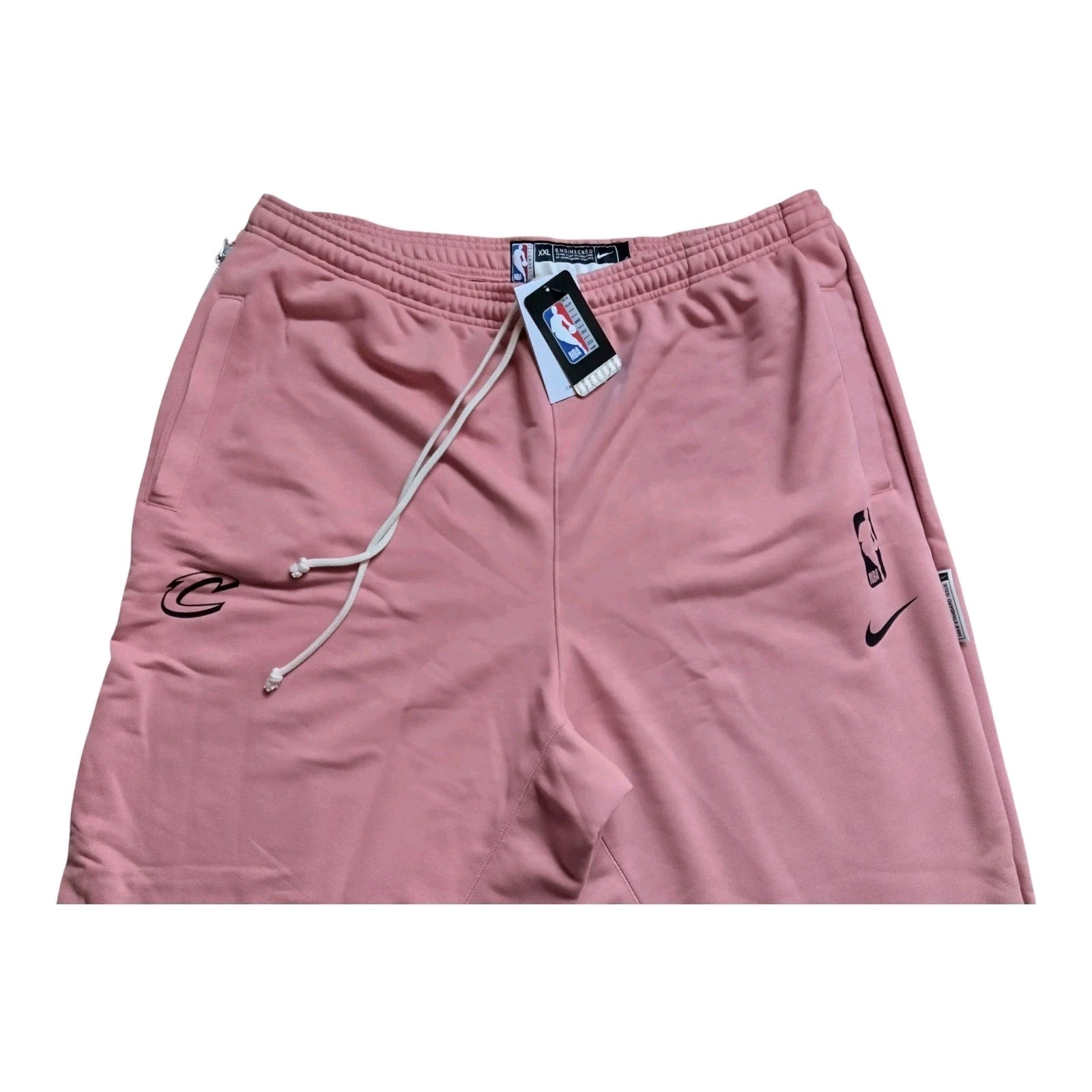 Men’s Nike Cleveland Cavaliers Sweatpants, Cotton, Polyester,Pink Foam, XL-Tall