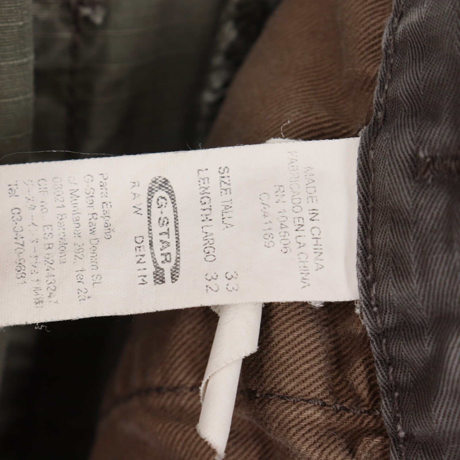 G Star Raw New Marker Pant Size 33×32 Olive Green Straight Men’s Cargo Pants