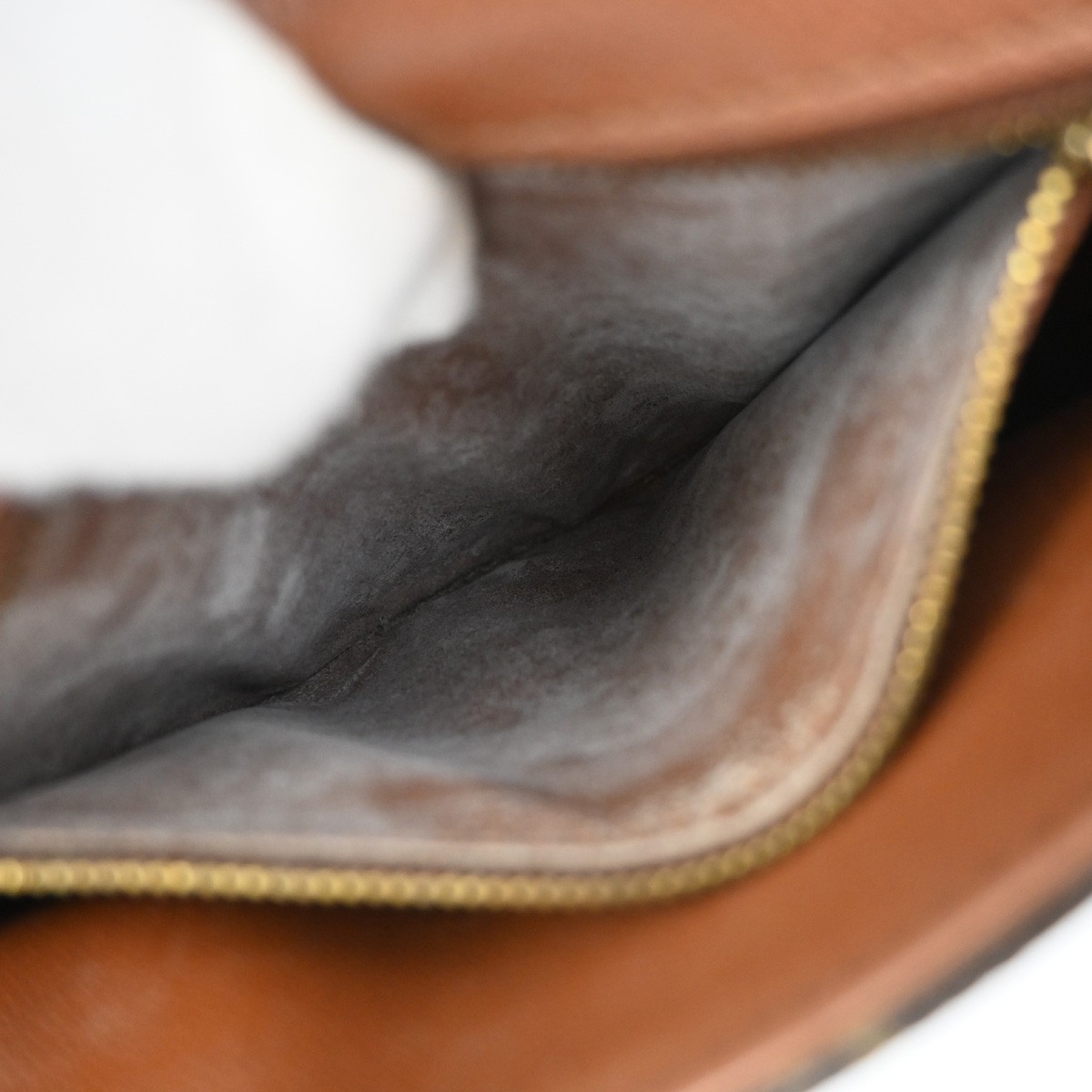 LOUIS VUITTON Chantilly PM Shoulder Bag Monogram Leather Brown M51234 80KD409