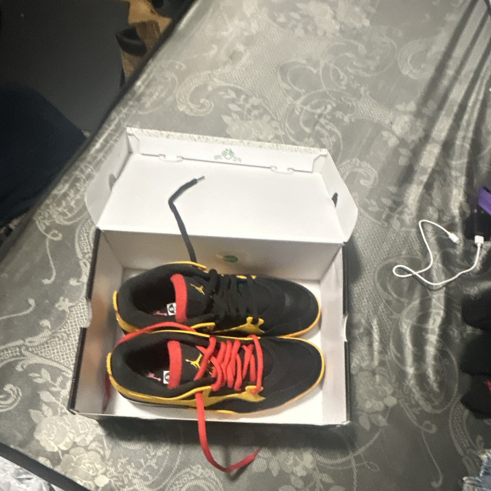 Jordan Air Jordan 4 RM Bruce Lee Black/Yellow/Red Leather Men’s FQ7939-007 2025